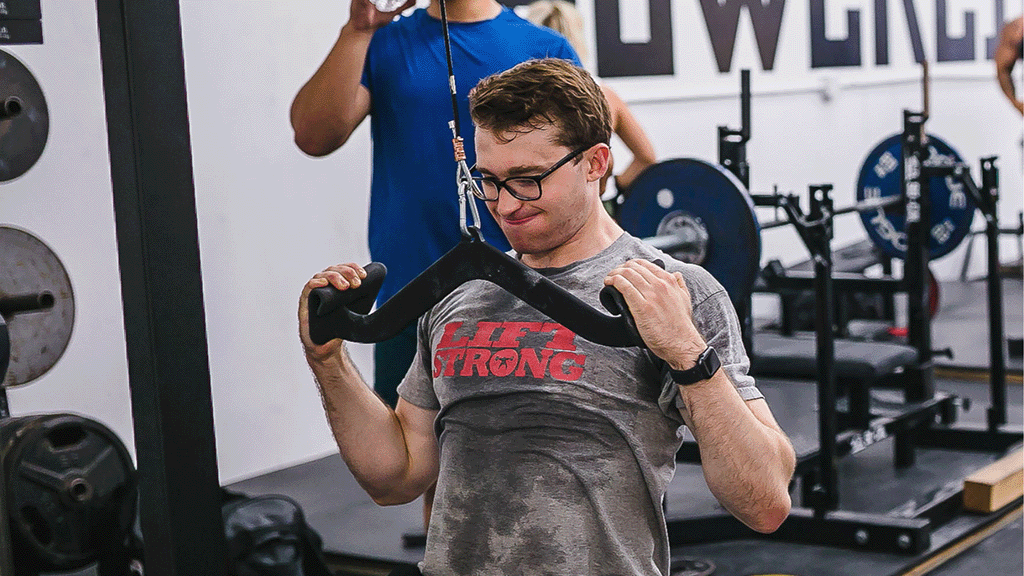Back exercises with pull down bar sale