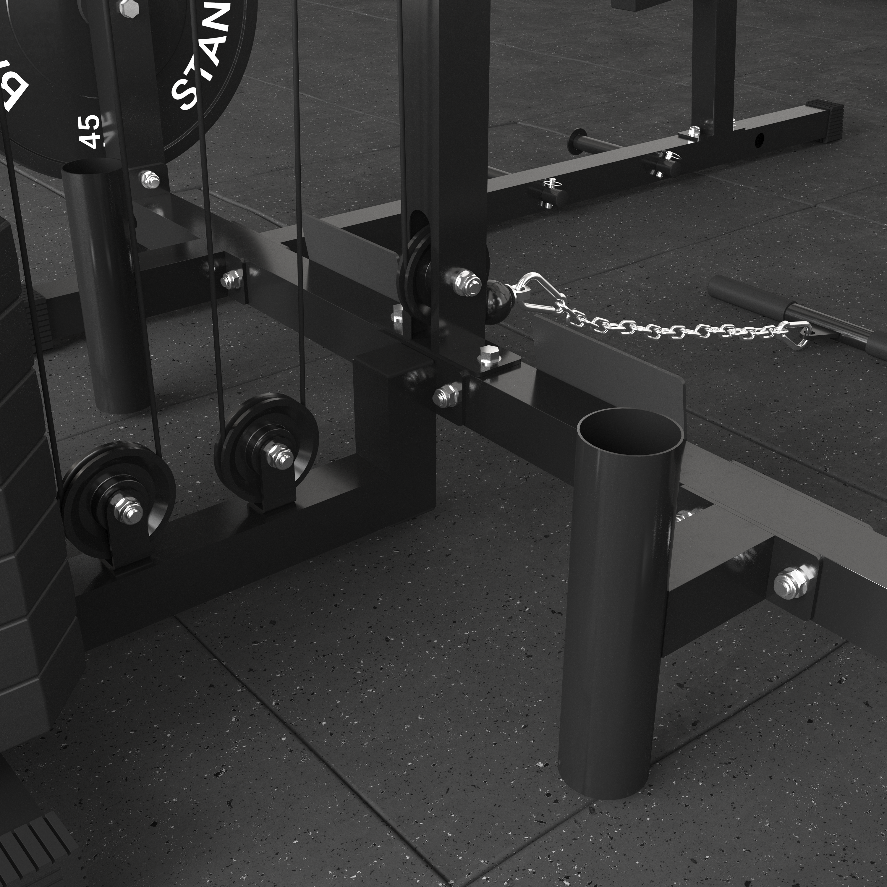 Hippo-Pro Smith Machine With Pec Deck Combo & Weight Stack System