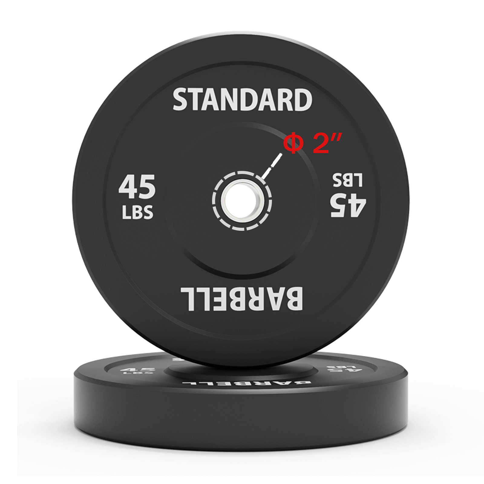 Black Bumper Plates WP05 - 230 lbs set