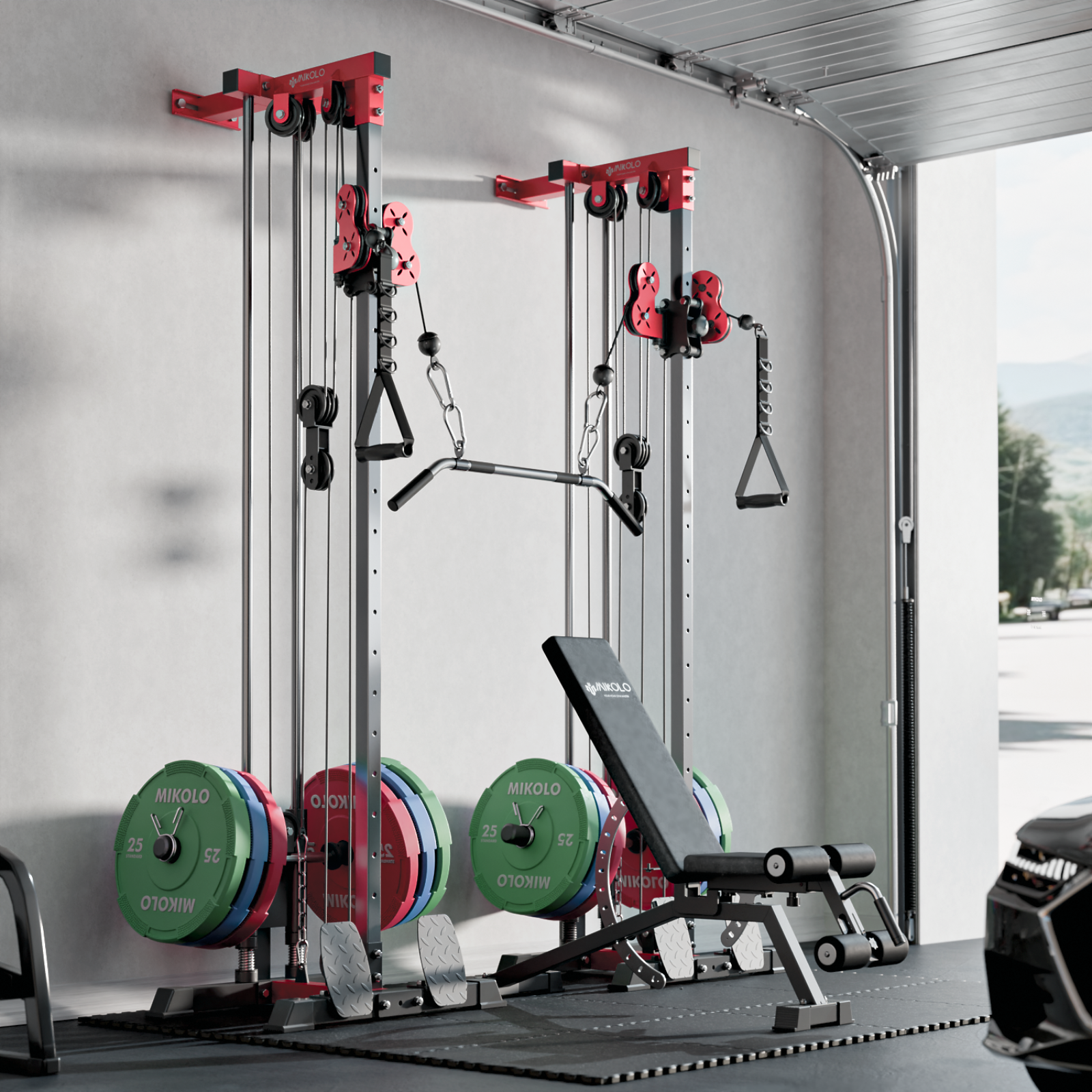 MIKOLO G3 Plate Loaded Pulley Tower