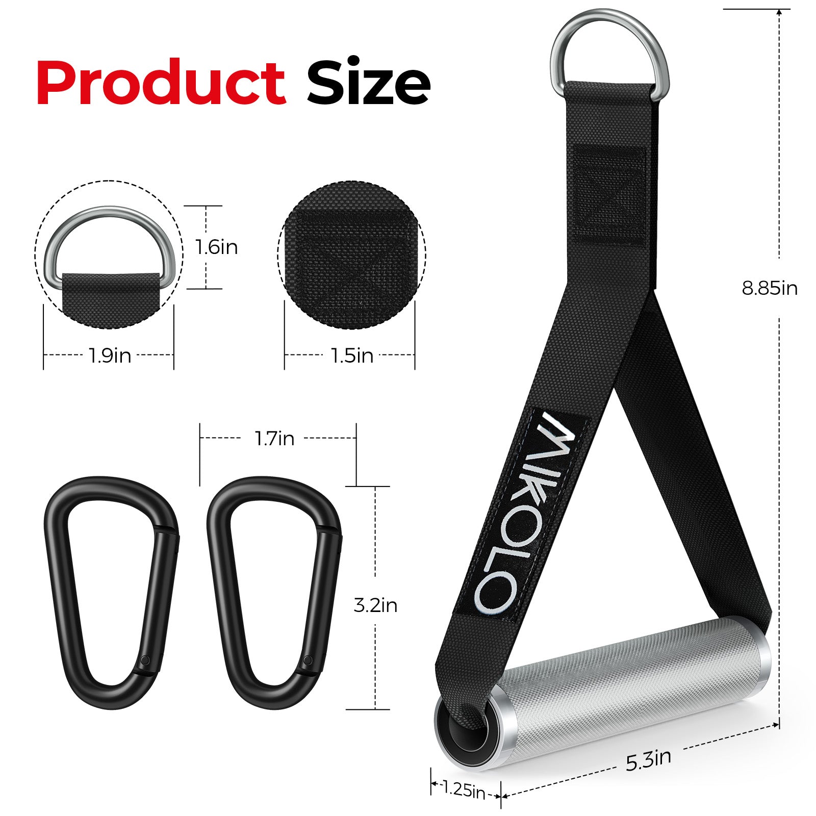 Knurled Handles Pair with Bearings