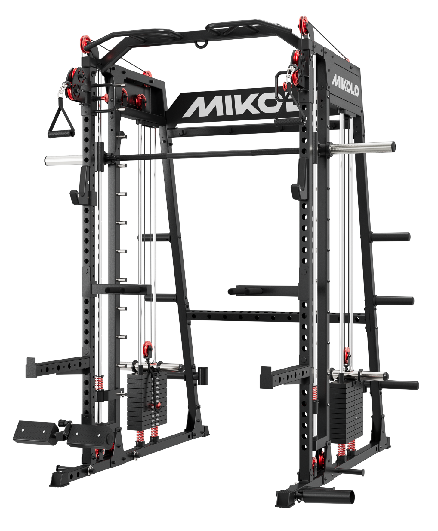 M4-2.0 Elite All-In-One Workout Smith Gym Machine with Dual Weight Stacks (UPGRADED)
