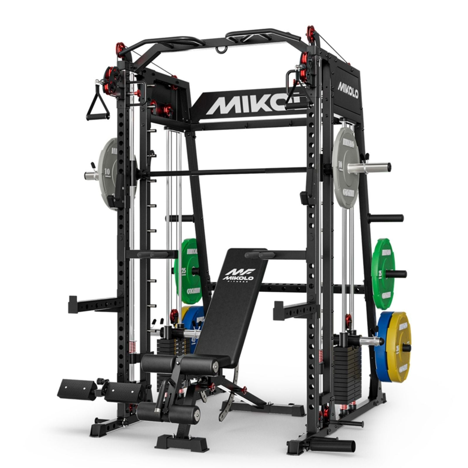 M4-2.0 Elite All-In-One Workout Smith Gym Machine with Dual Weight Stacks (UPGRADED)