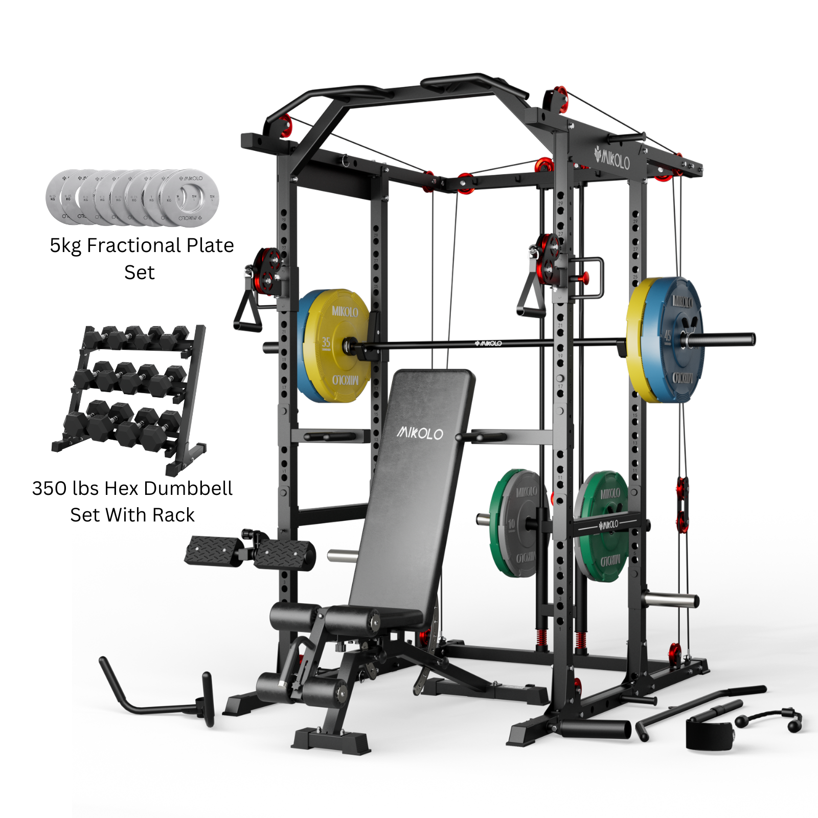 K6-2.0 Ultra All-in-One Power Rack Functional Trainer (UPGRADED)