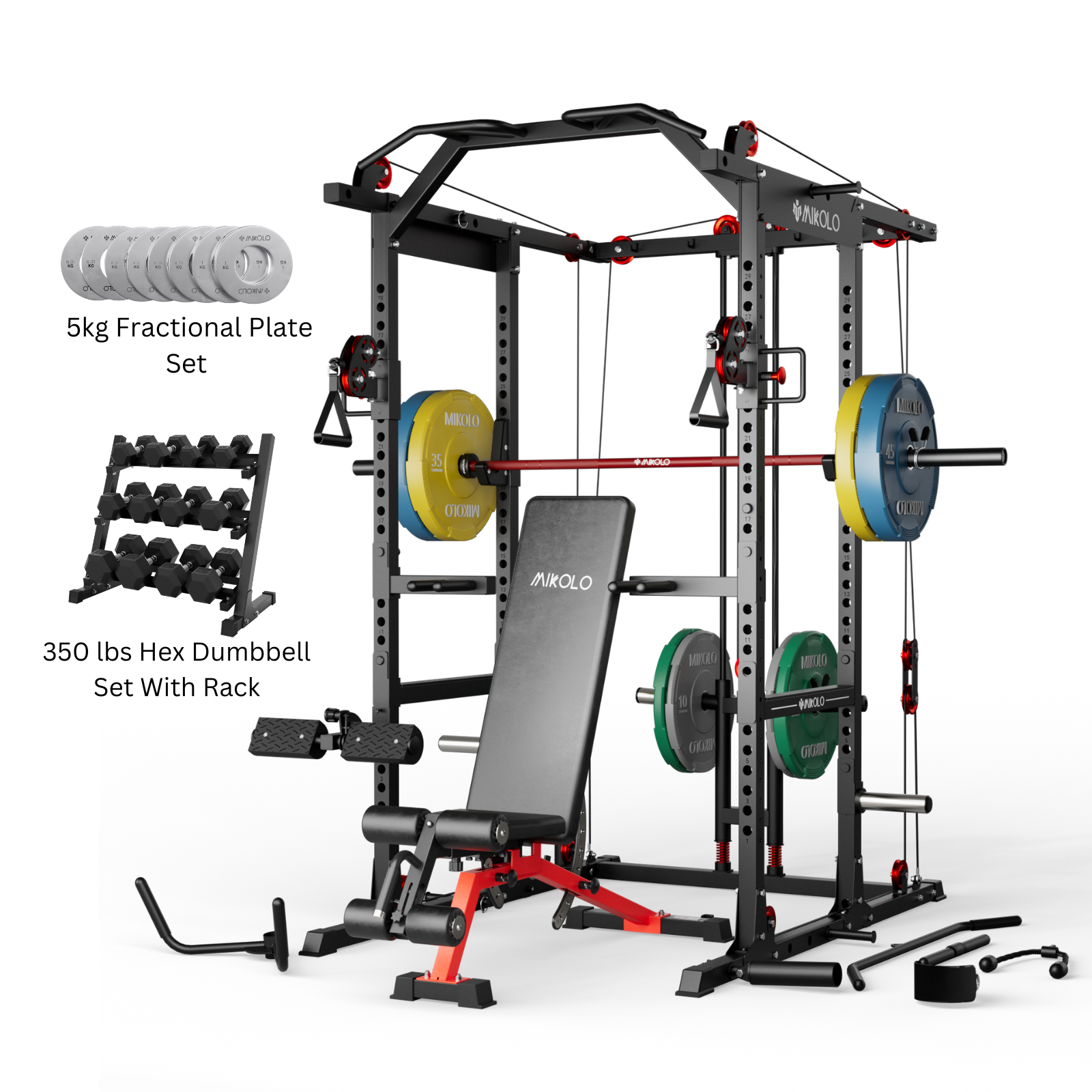 K6-2.0 Ultra All-in-One Power Rack Functional Trainer (UPGRADED)