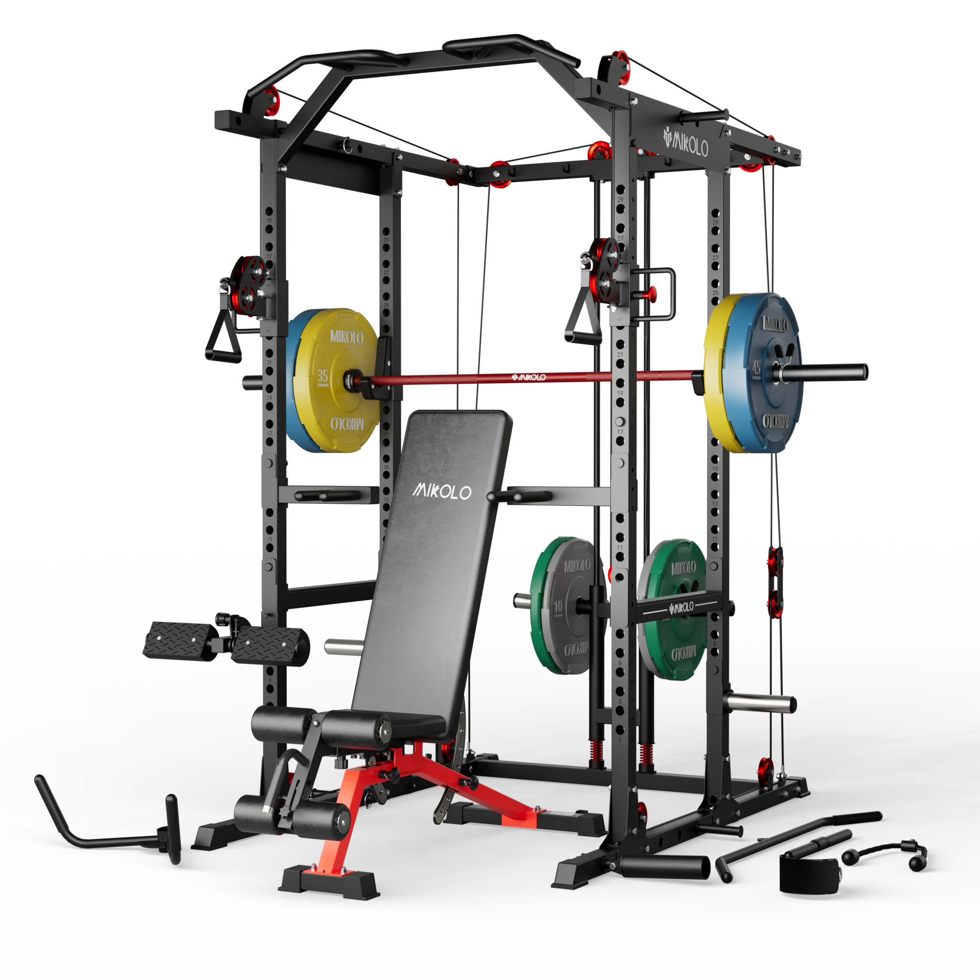 K6-2.0 Ultra All-in-One Power Rack Functional Trainer (UPGRADED)