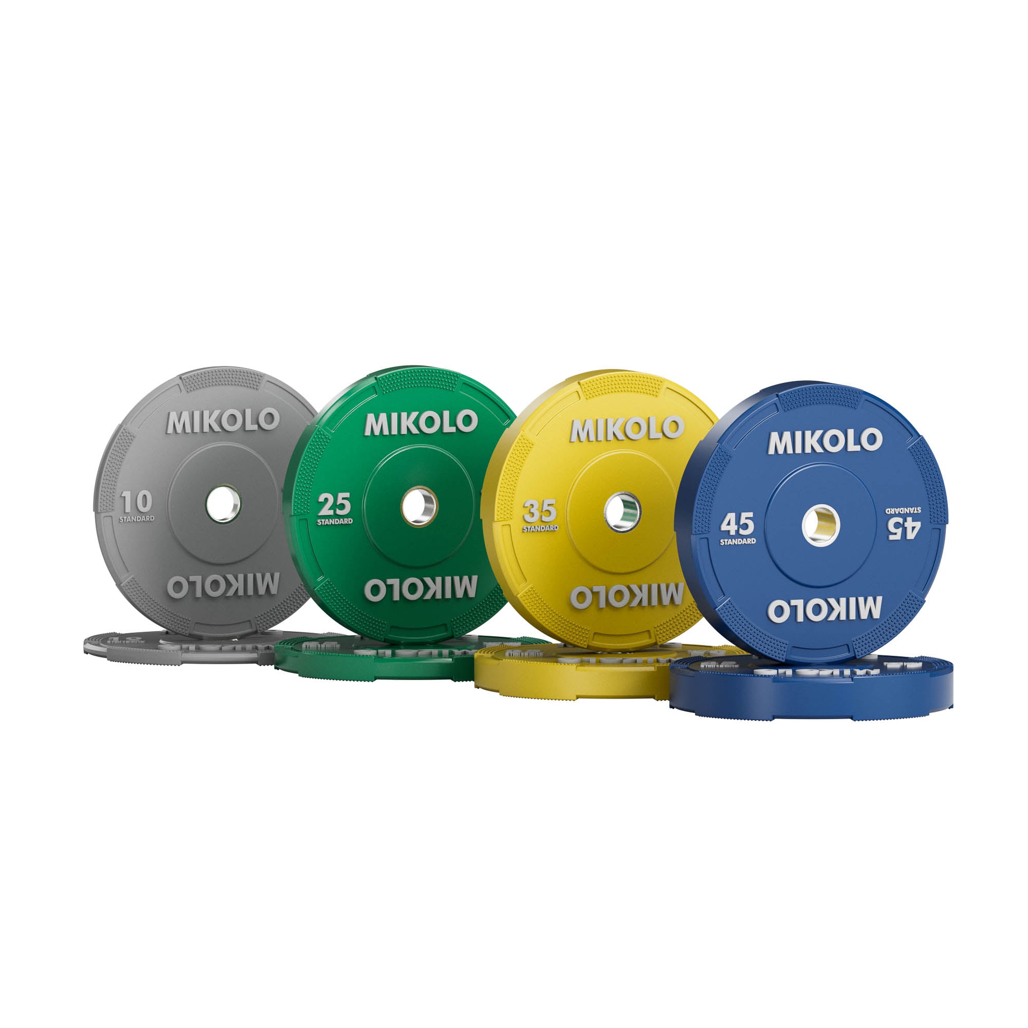 EZ Grip Bumper Plates - 230/320 lbs set - color