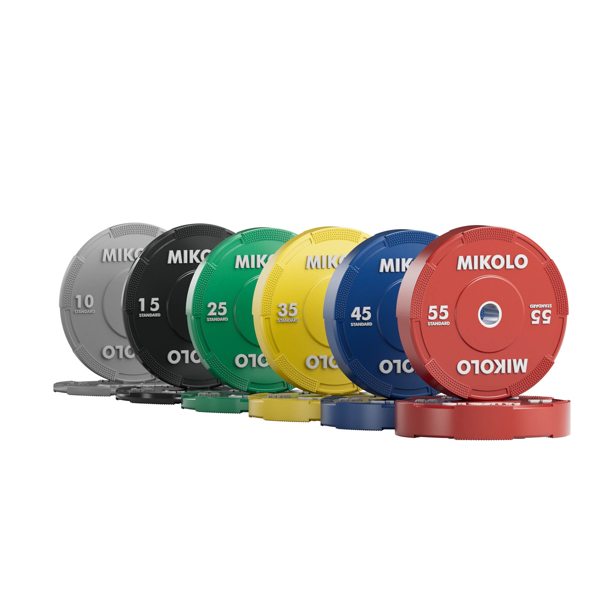 EZ Grip Bumper Plates - 230/320 lbs set - color