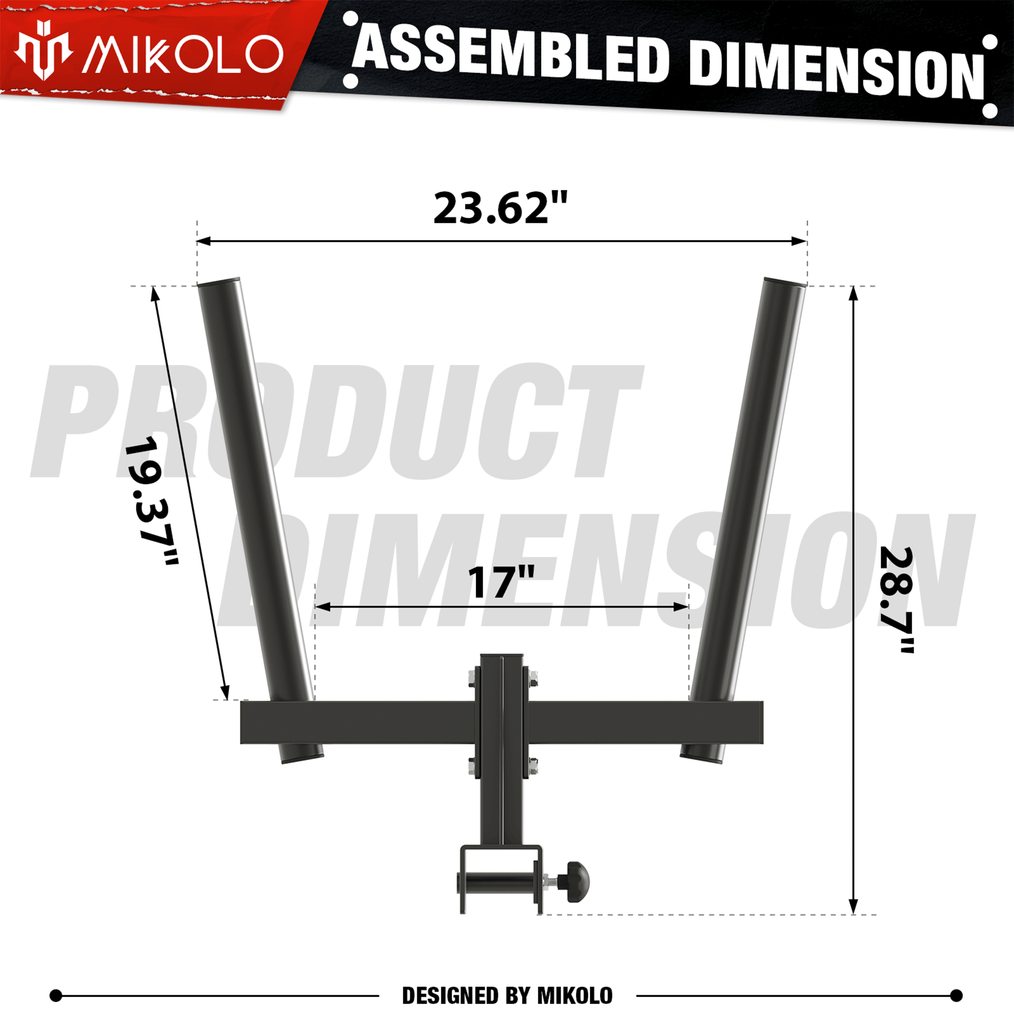 Y-Dip Rack Attachment -3''×3'' Uprights
