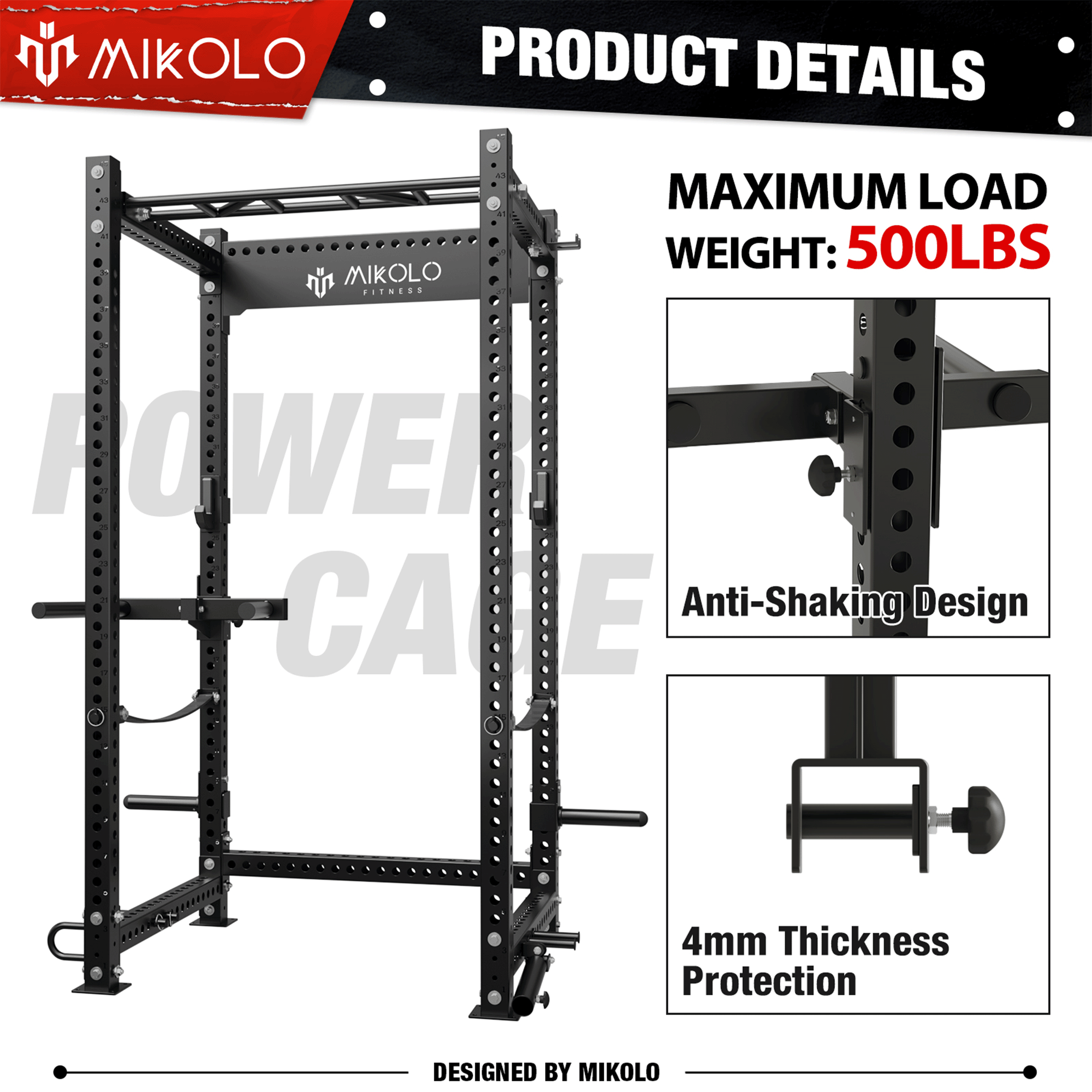 Y-Dip Rack Attachment -3''×3'' Uprights