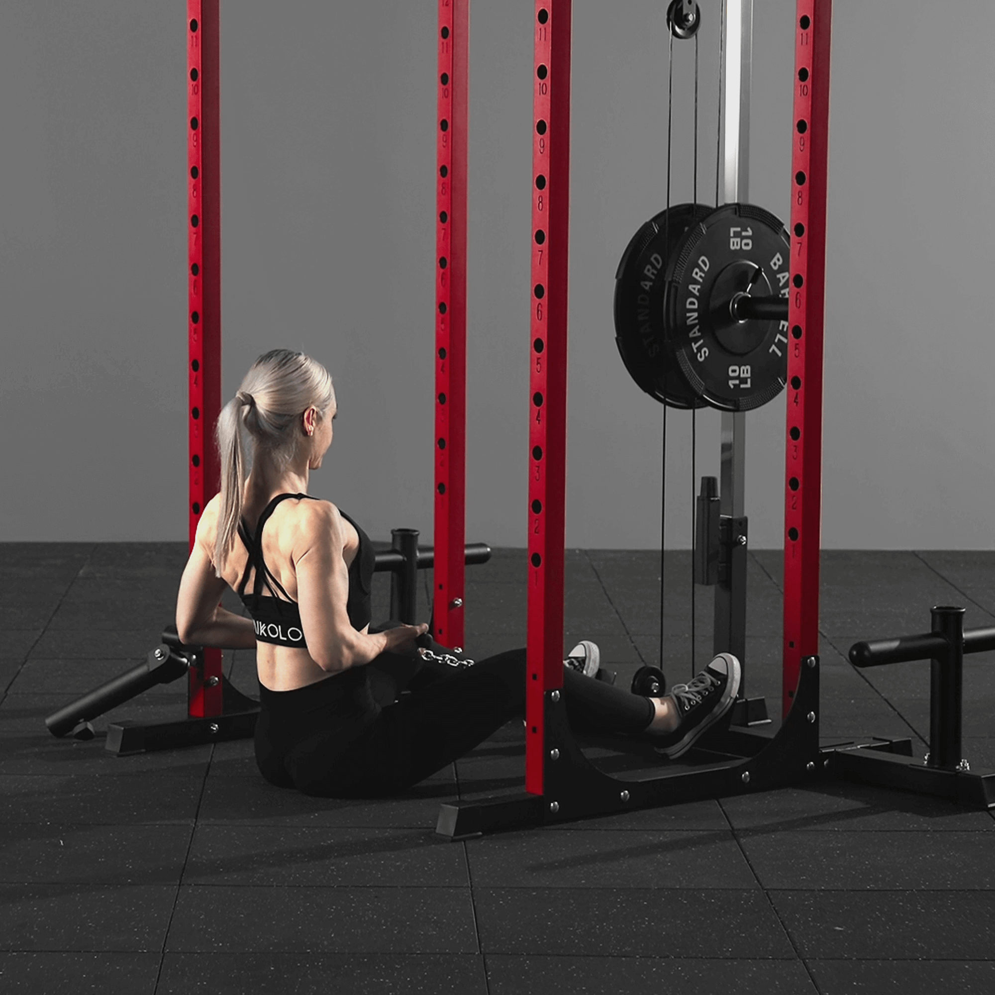 F4 Power Rack with Lat Pull Down System
