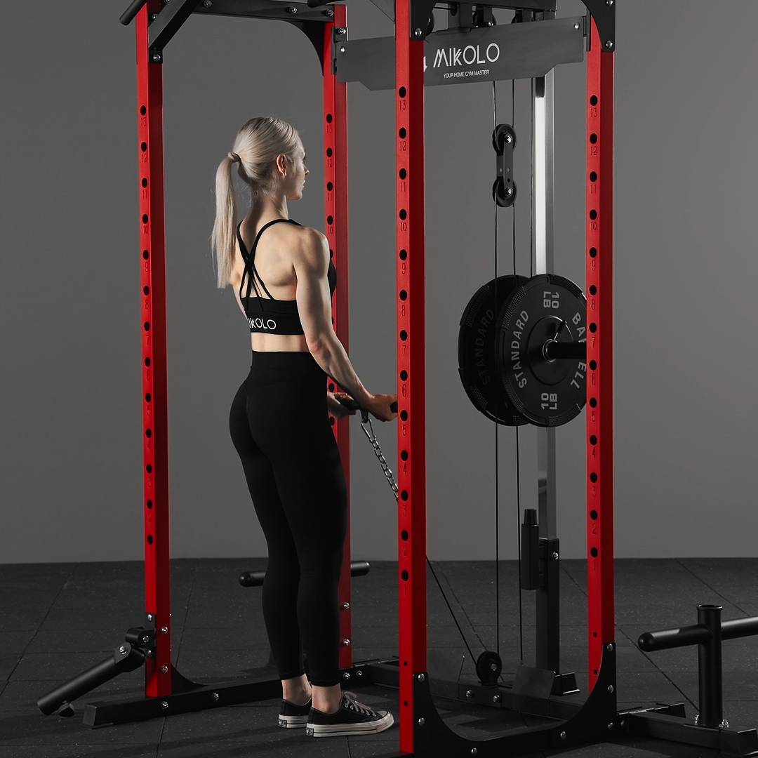 f4 home gym power rack with pulley system - Mikolo