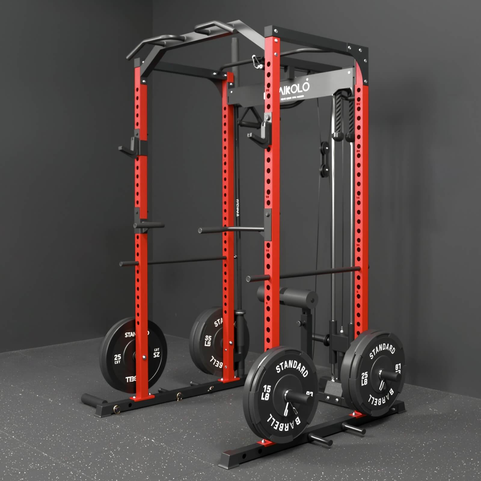 F4 Power Rack with Lat Pull Down System