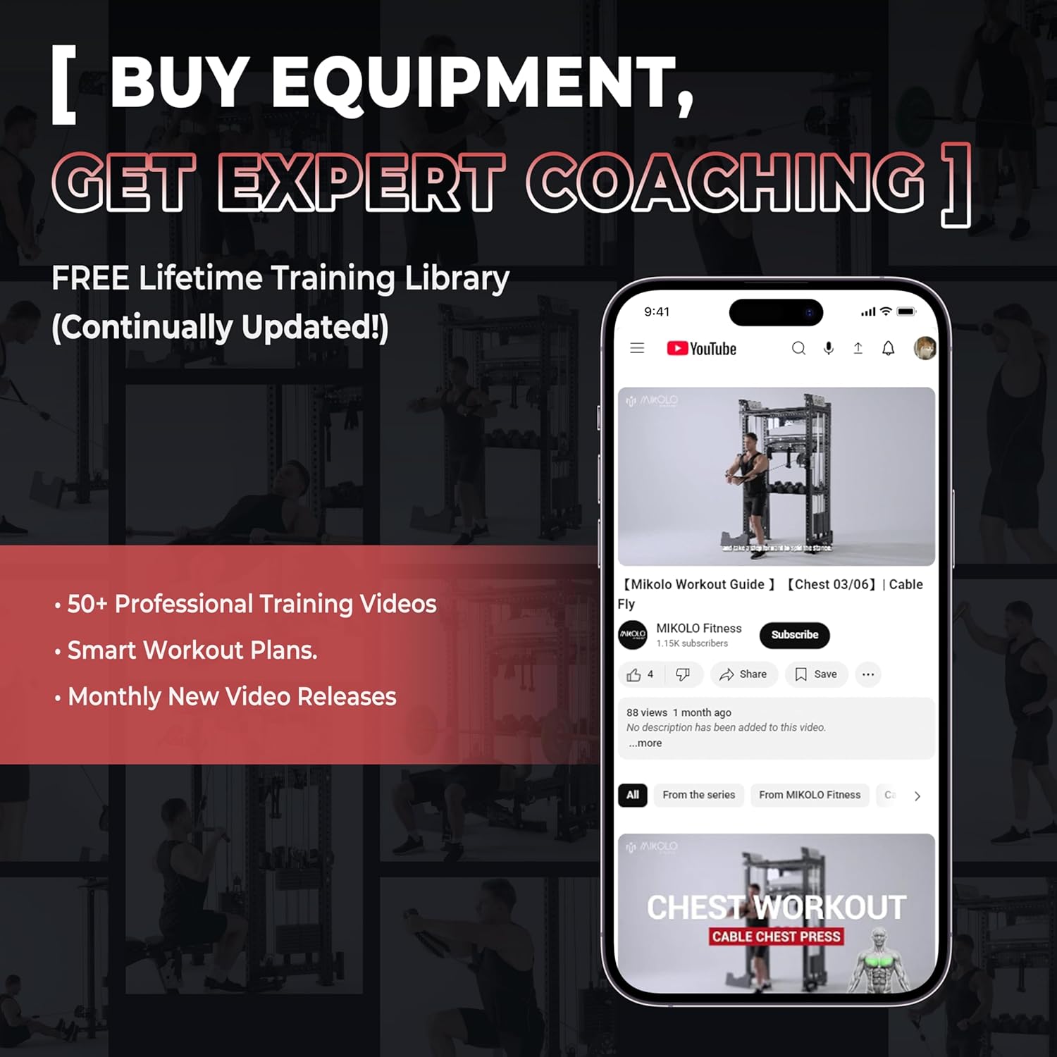 F4 Power Rack with Lat Pull Down System