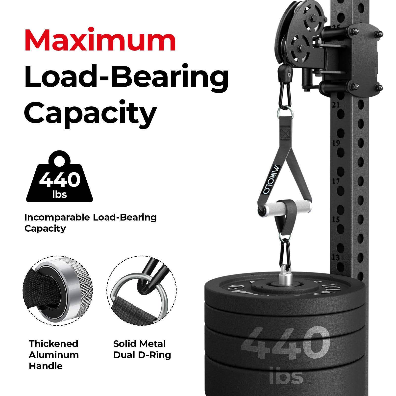 Knurled Handles Pair with Bearings