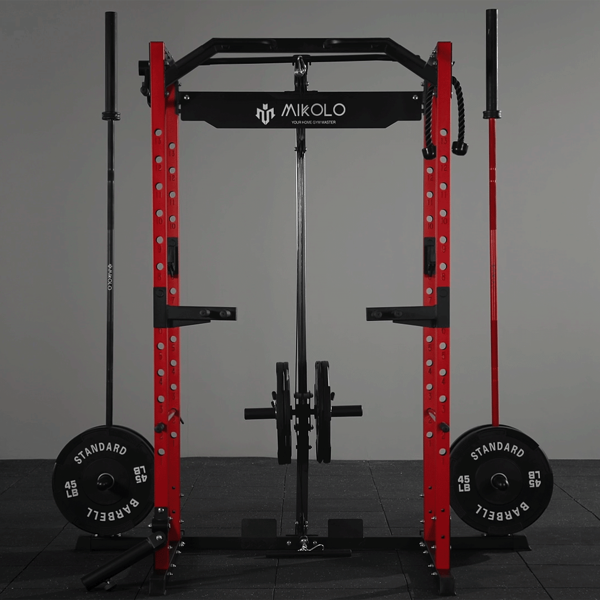 F4 Power Rack with Lat Pull Down System