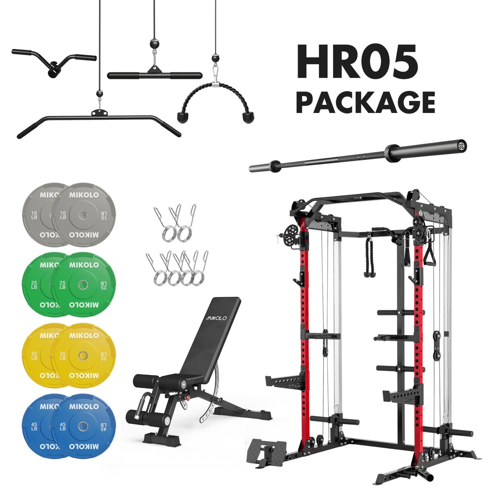 MIKOLO HR05 Home Gym Package