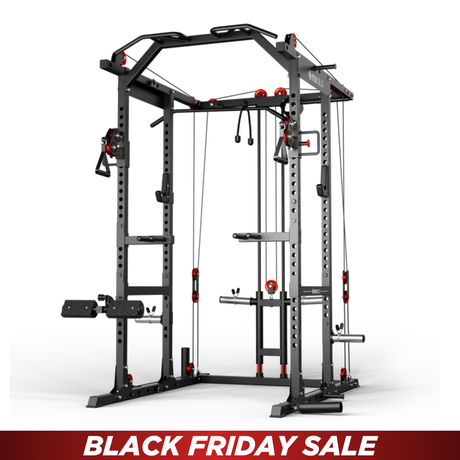 K6-2.0 Ultra All-in-One Power Rack Functional Trainer (UPGRADED)