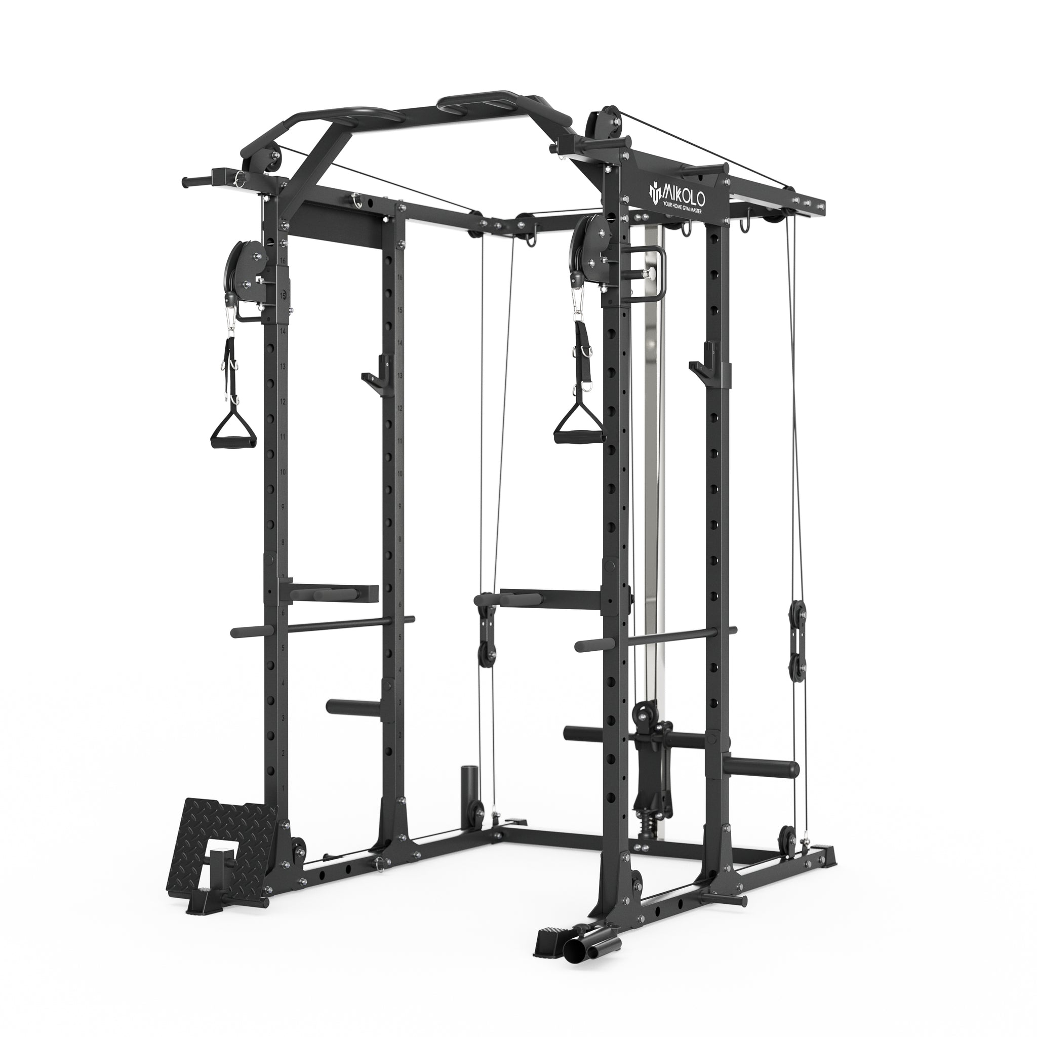 MIKOLO K6 ALL-IN-ONE FULL POWER RACK AND FUNCTIONAL TRAINER COMBO