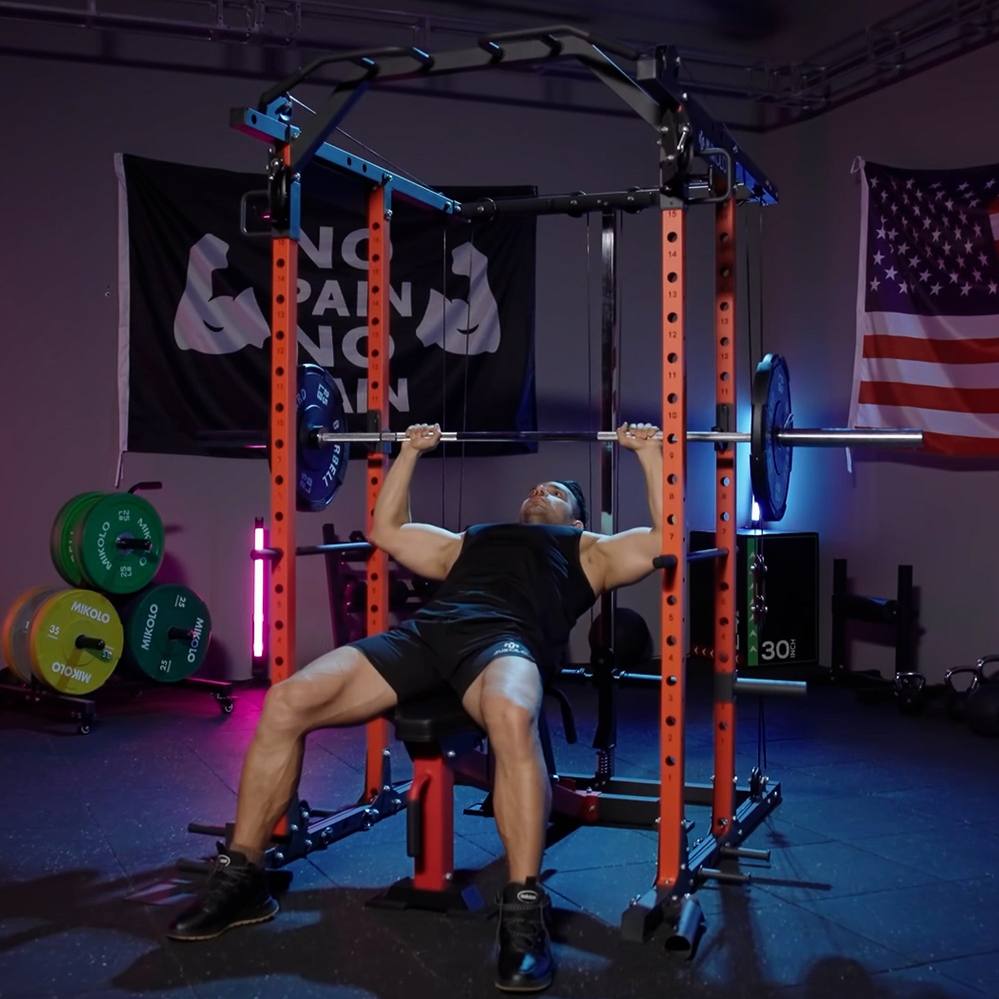K6-1.0 ULTRA All-In-One Power Rack Functional Trainer