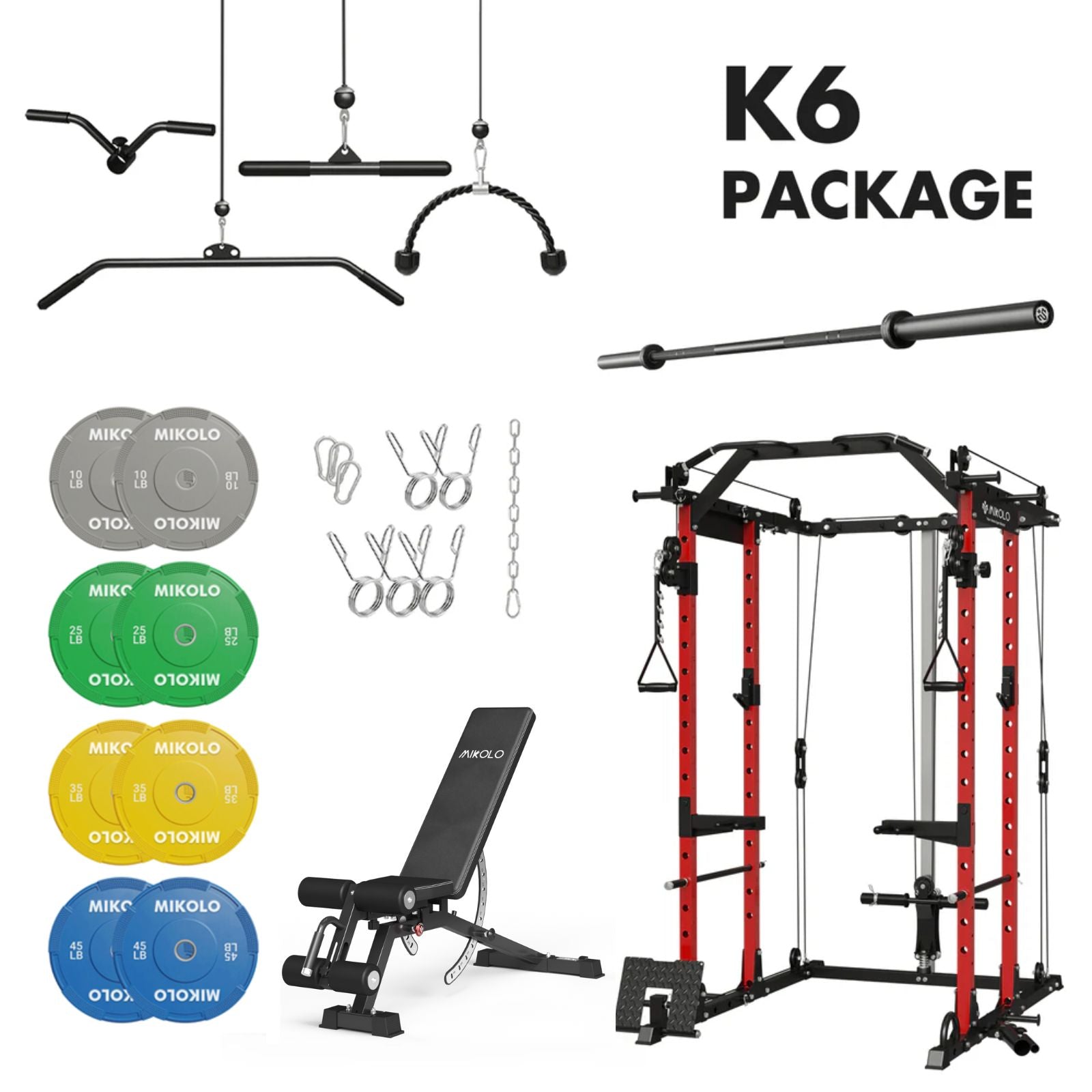 Mikolo K6 Home Gym Package