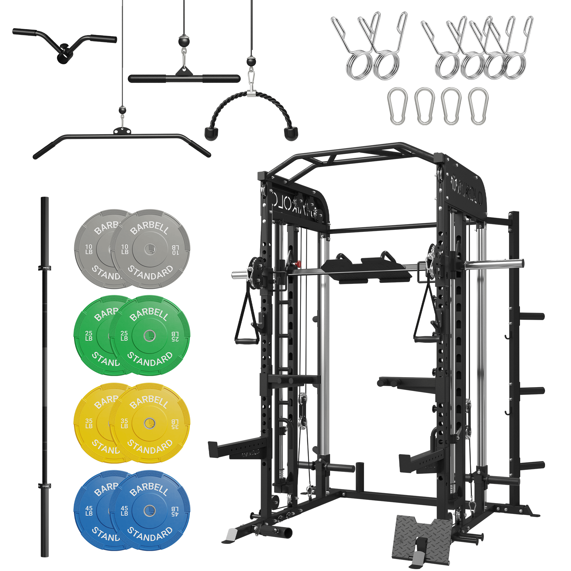 M7 Smith with Barbell and Weights Set