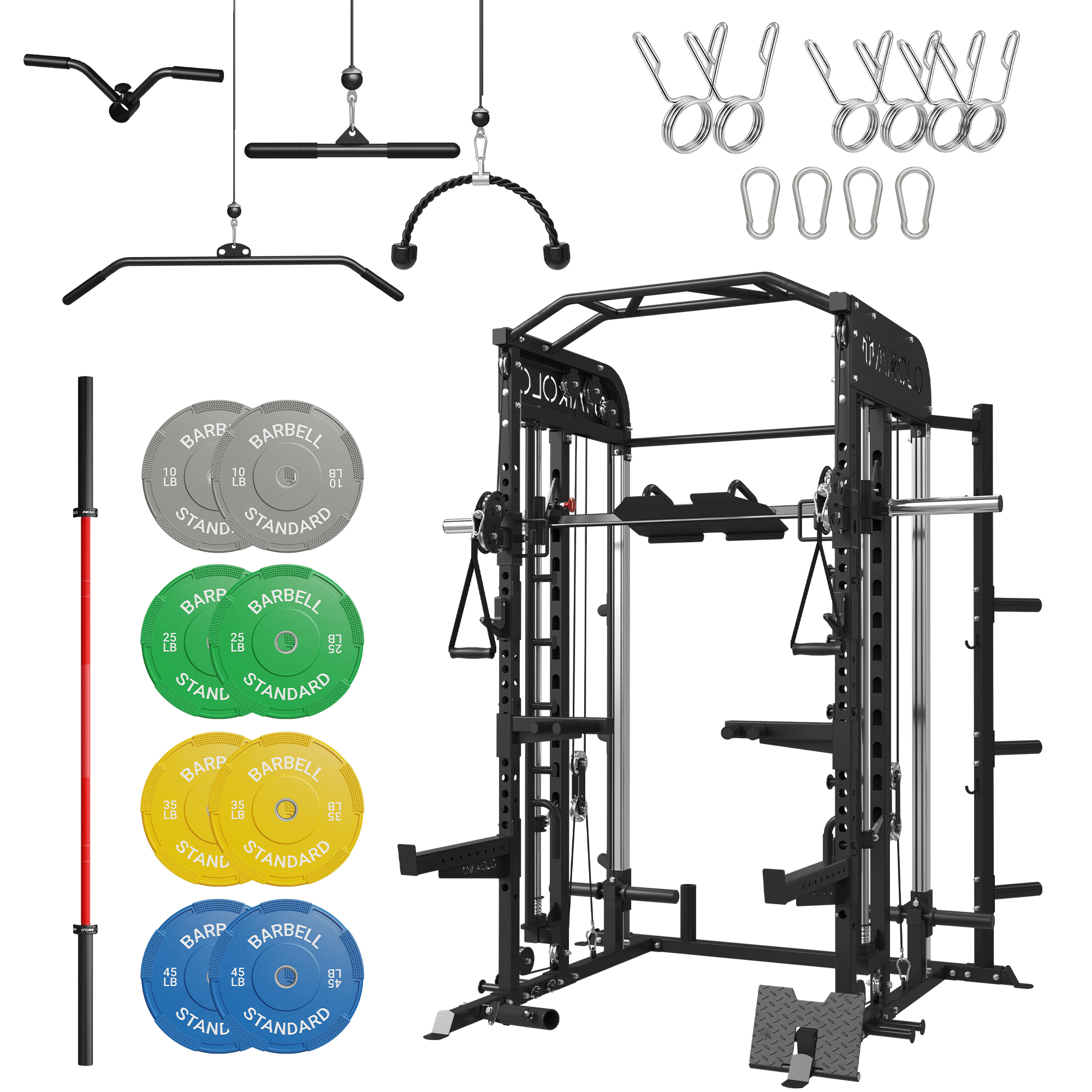 M7 Smith with Barbell and Weights Set
