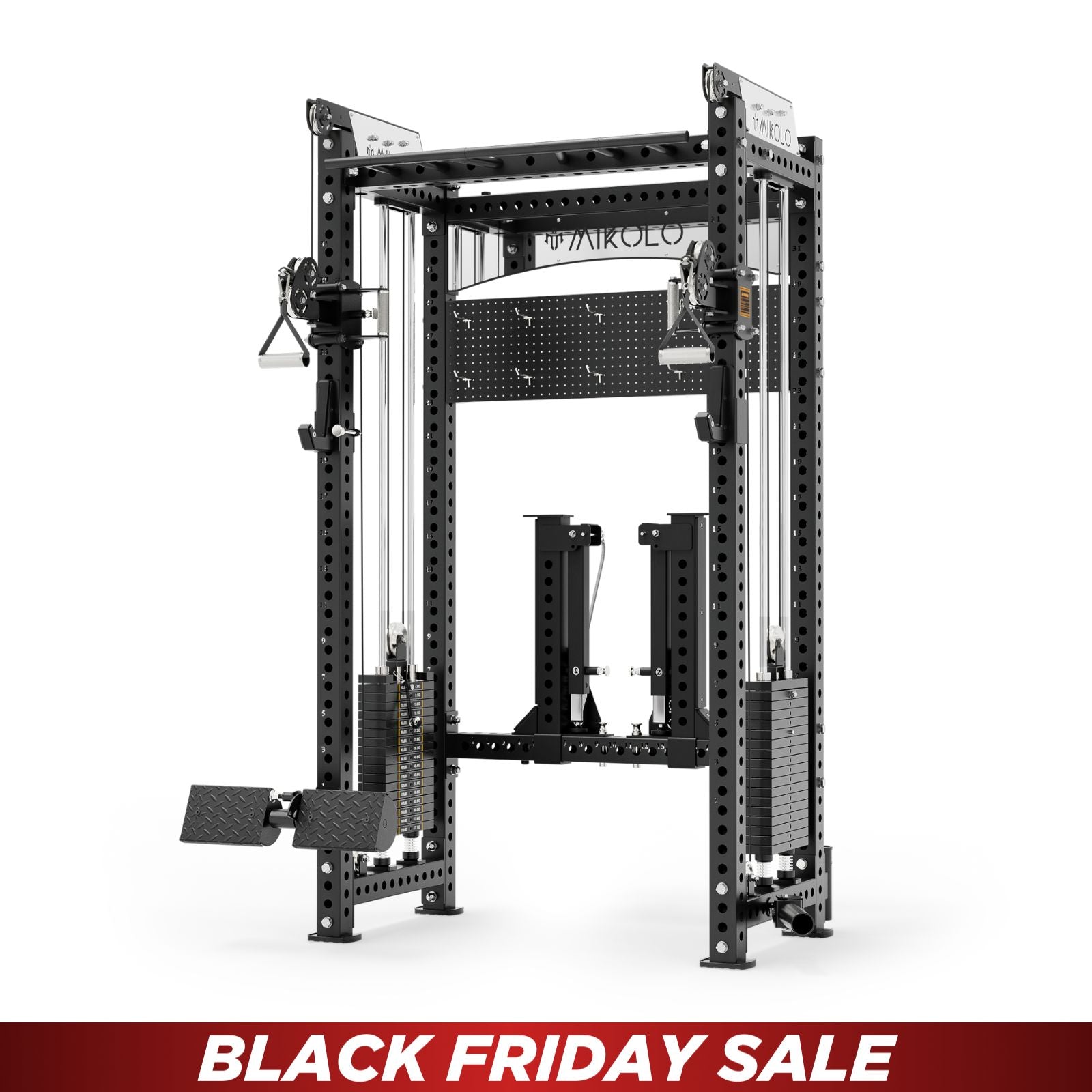 ANUBIS™-2.0 Elite Half Rack Functional Trainer With Dual Weight Stacks
