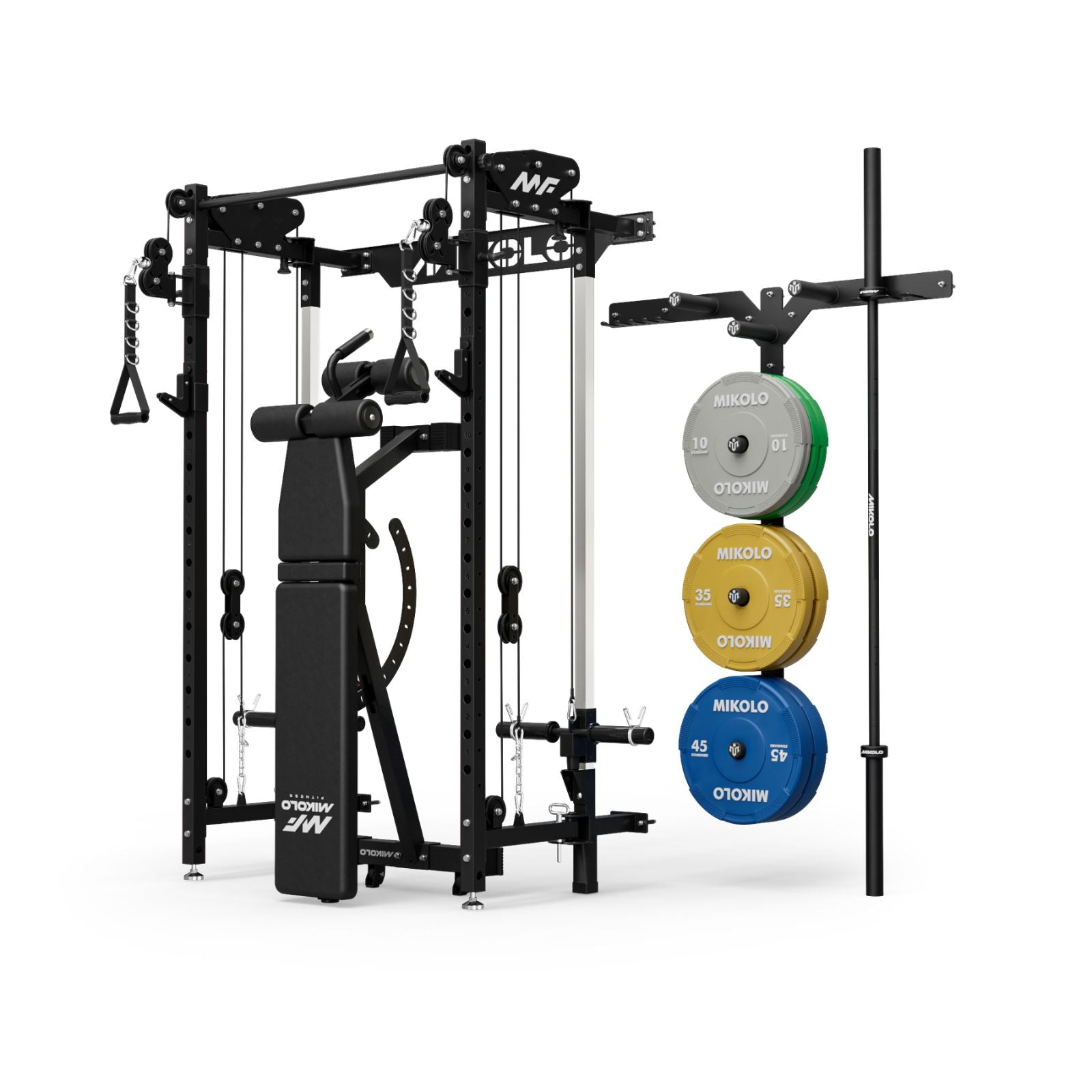 CHEETAH™ Wall Mounted Folding Power Rack Functional Trainer
