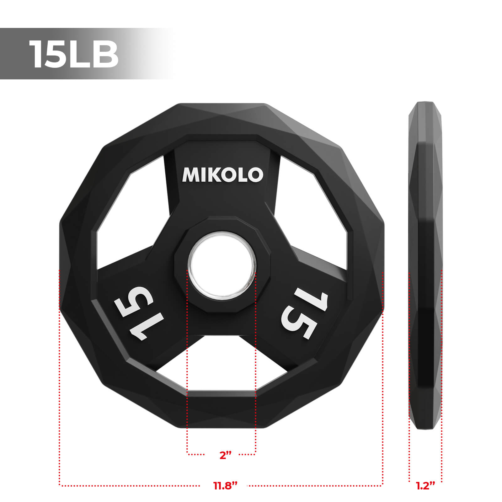 Ez-grip Color Rubber Coated Olympic Weight Plates