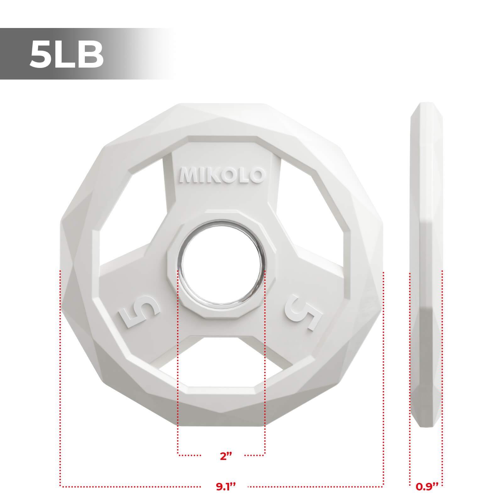 Ez-grip Color Rubber Coated Olympic Weight Plates