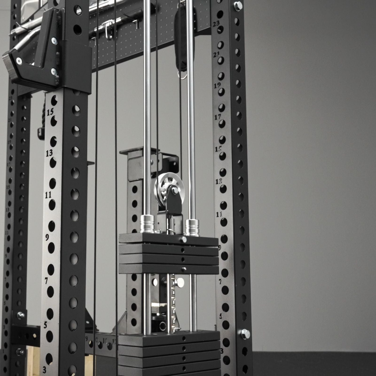 ANUBIS™-2.0 Elite Half Rack Functional Trainer With Dual Weight Stacks