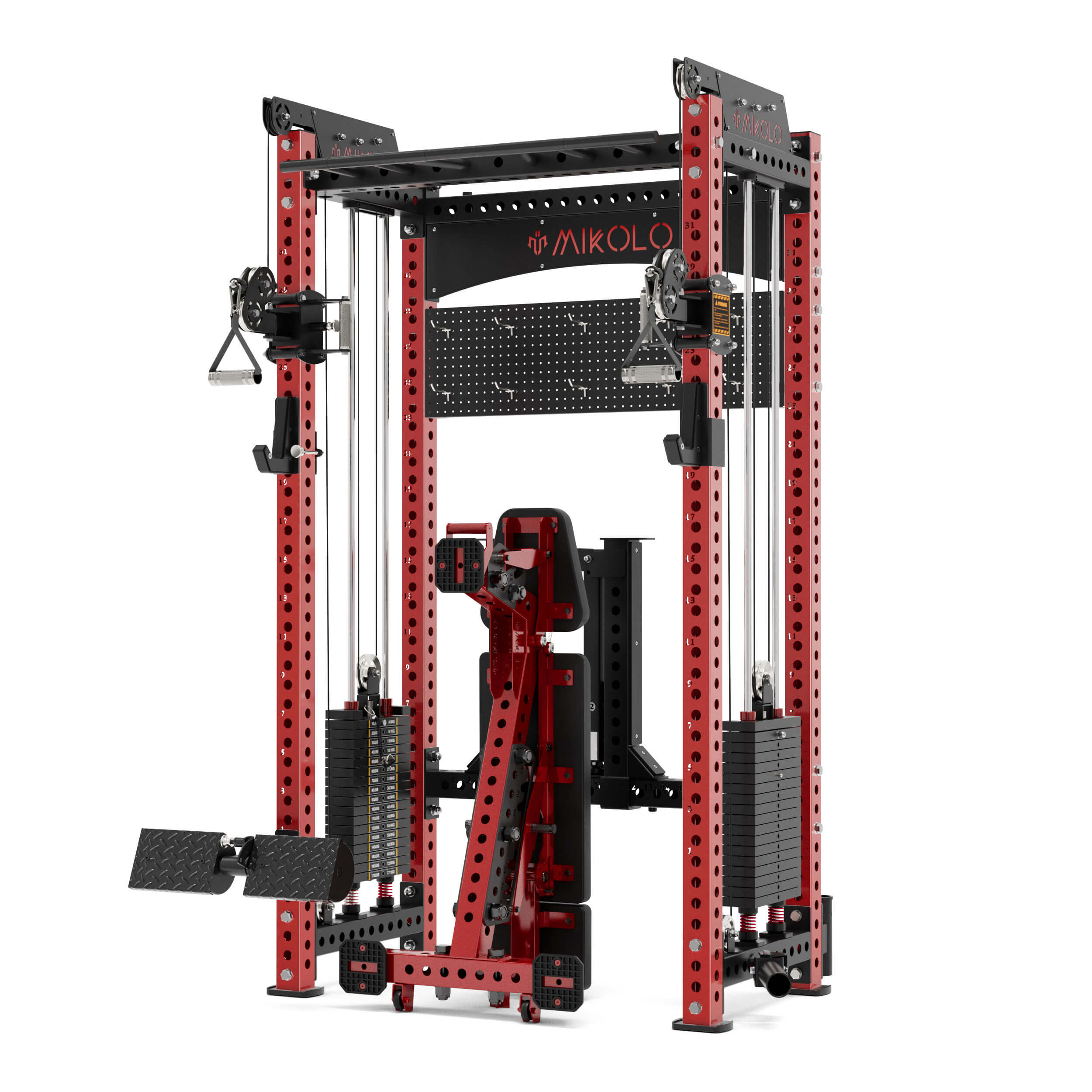 ANUBIS™-2.0 Elite Half Rack Functional Trainer With Dual Weight Stacks