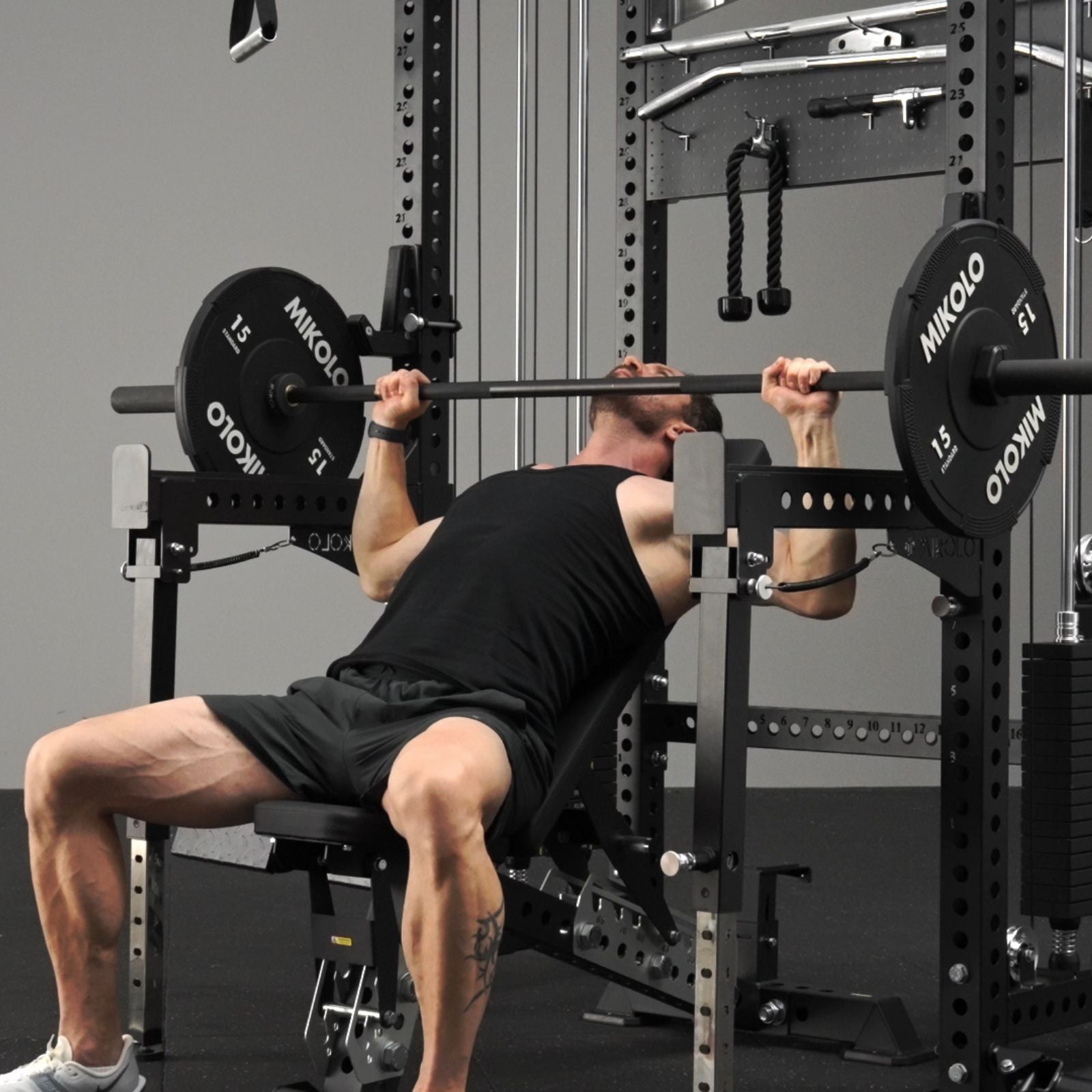ANUBIS™-2.0 Elite Half Rack Functional Trainer With Dual Weight Stacks