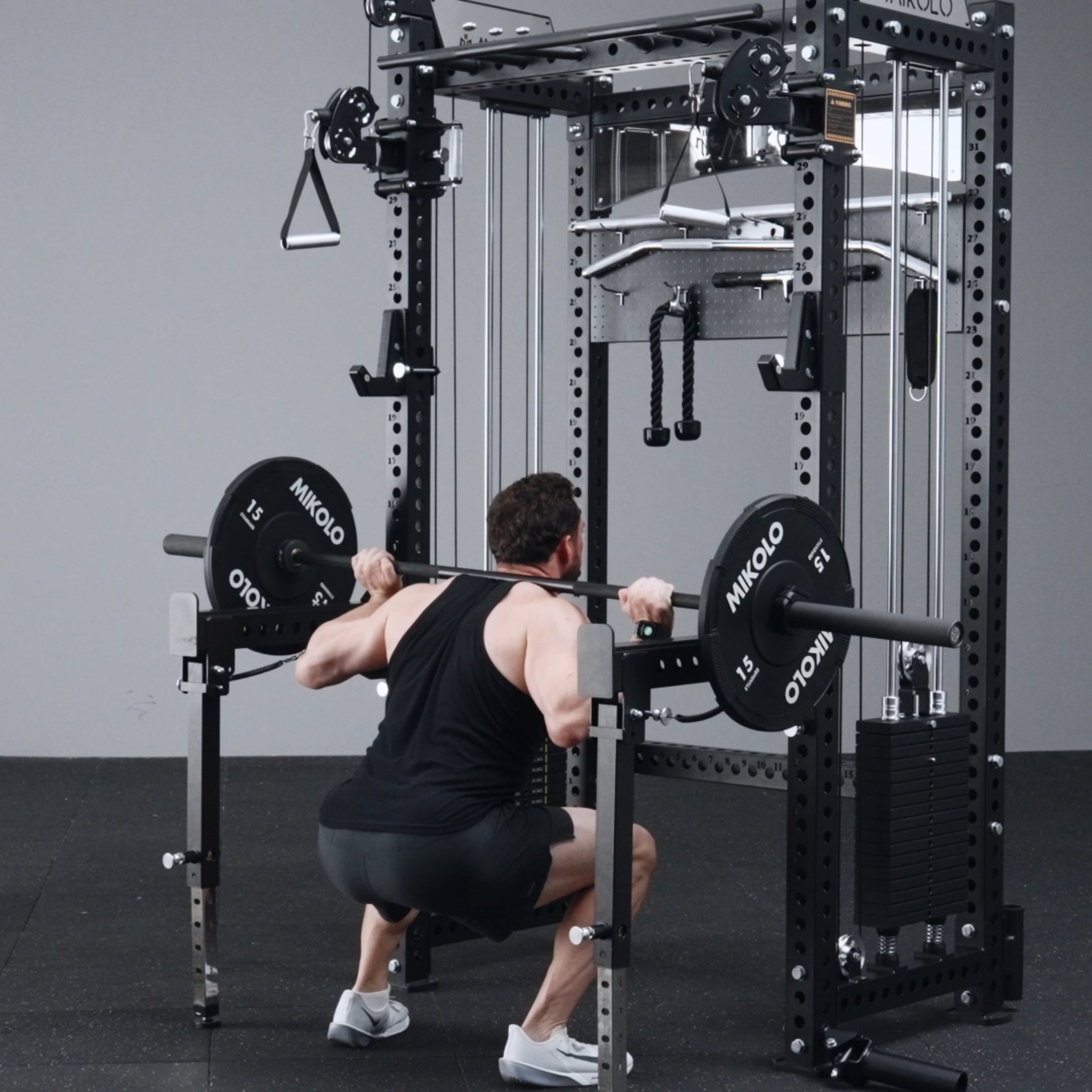 ANUBIS™-2.0 Elite Half Rack Functional Trainer With Dual Weight Stacks