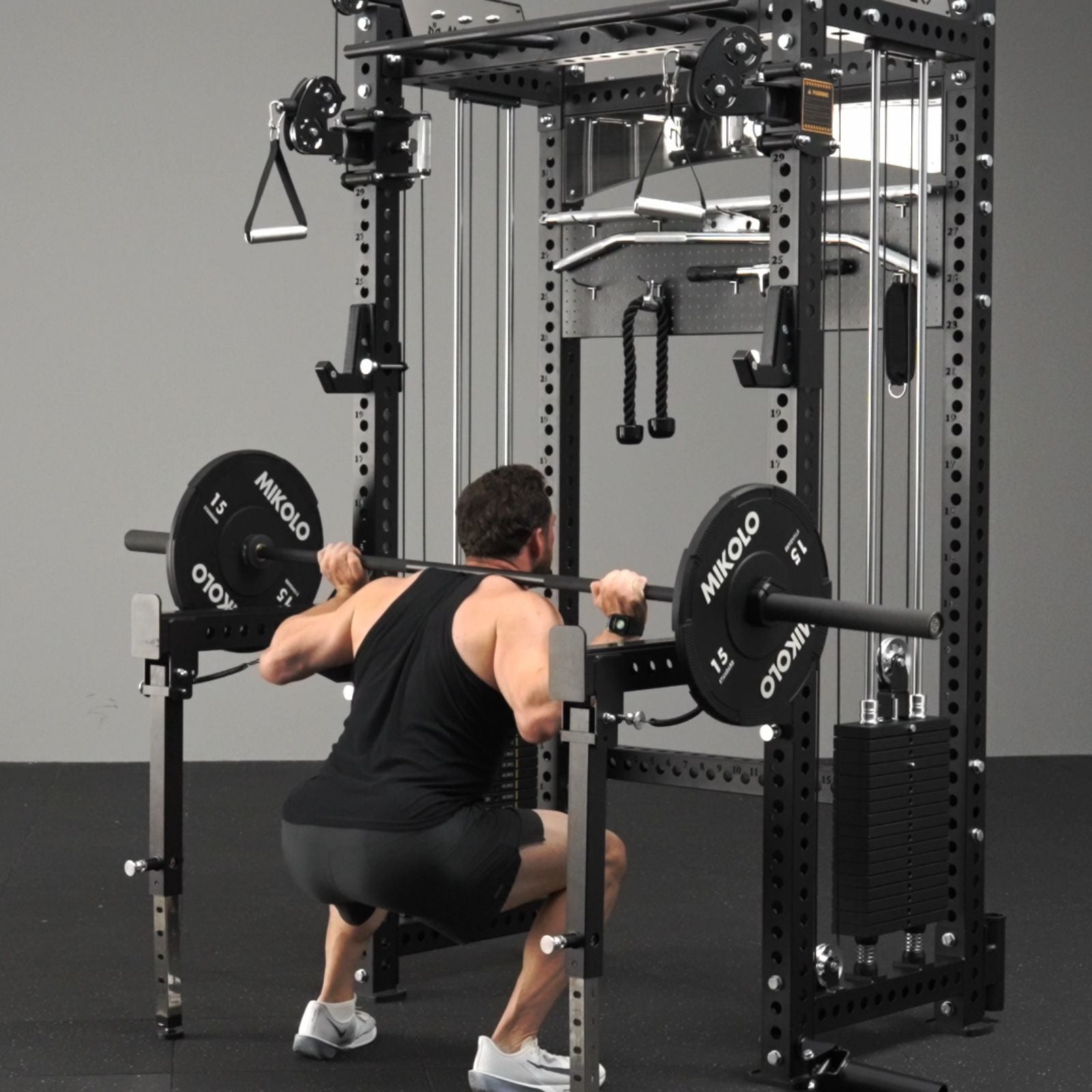 ANUBIS™-2.0 Elite Half Rack Functional Trainer With Dual Weight Stacks