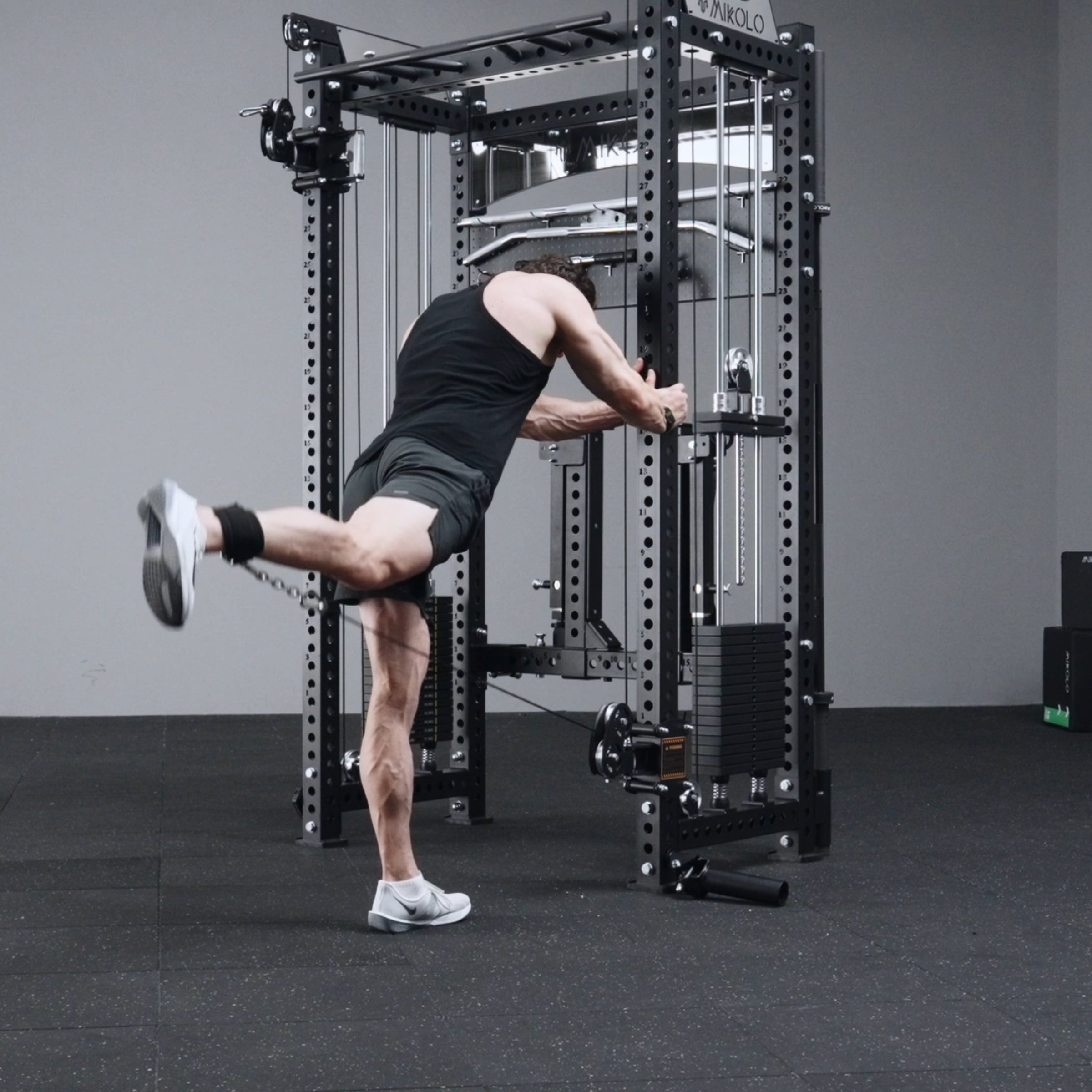 ANUBIS™-2.0 Elite Half Rack Functional Trainer With Dual Weight Stacks