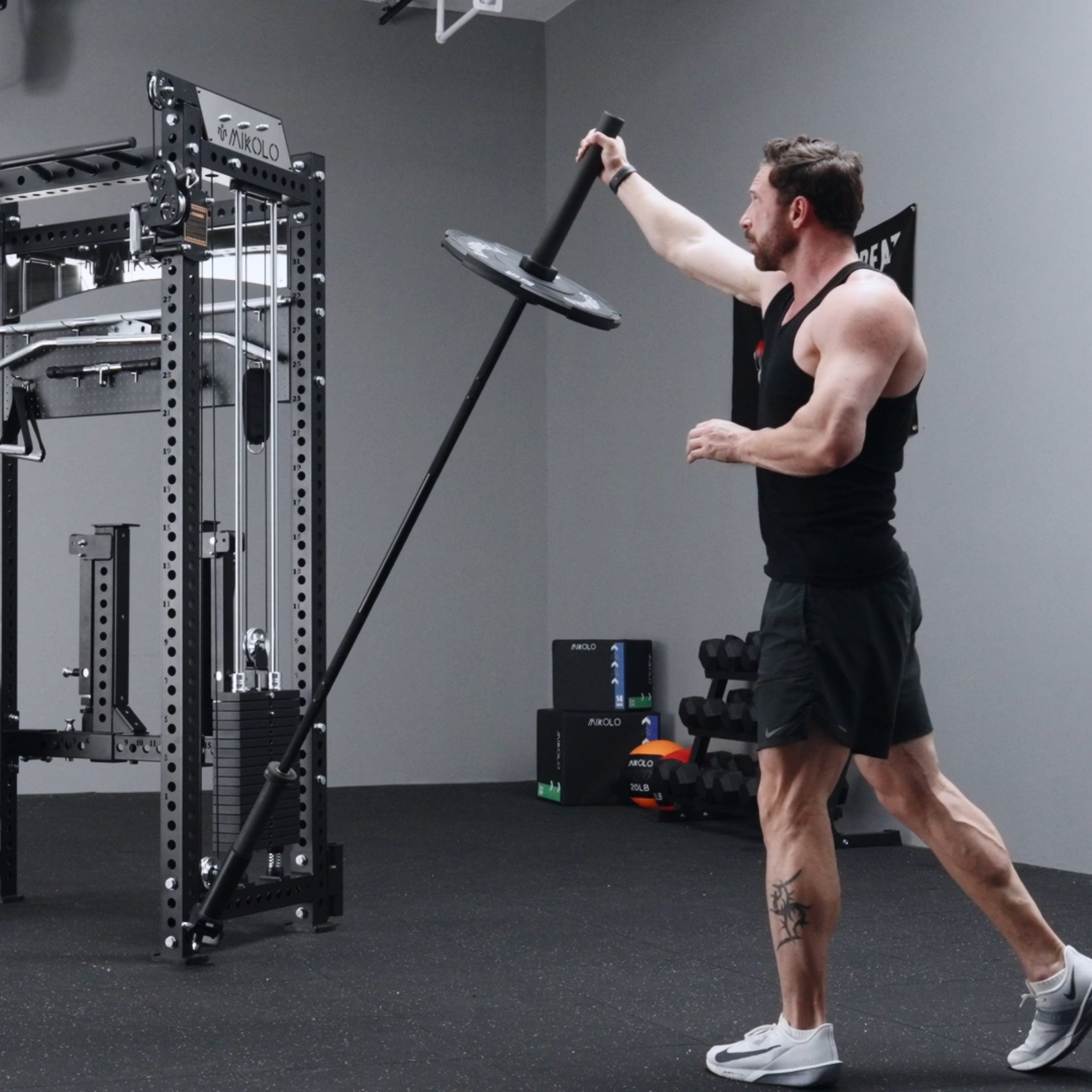 ANUBIS™-2.0 Elite Half Rack Functional Trainer With Dual Weight Stacks