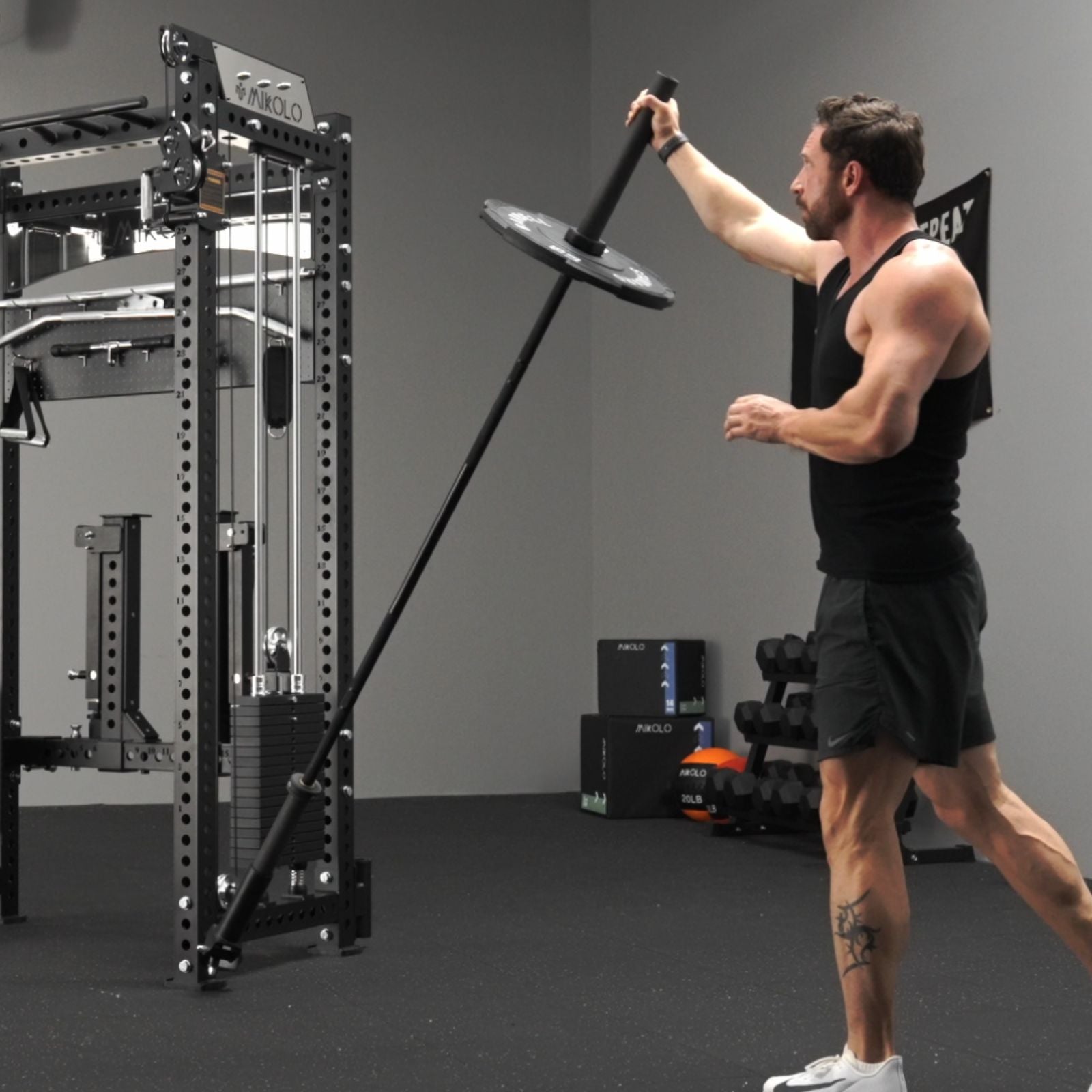 ANUBIS™-2.0 Elite Half Rack Functional Trainer With Dual Weight Stacks