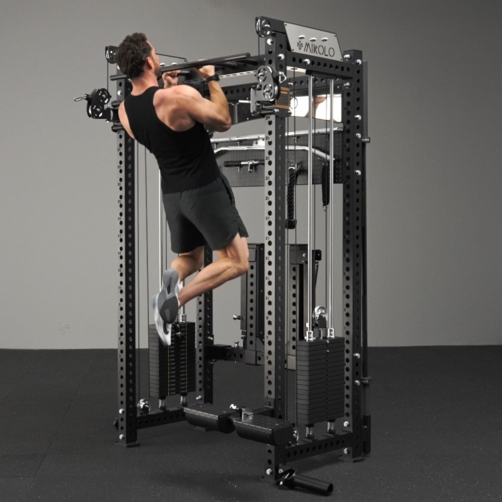 ANUBIS™-2.0 Elite Half Rack Functional Trainer With Dual Weight Stacks