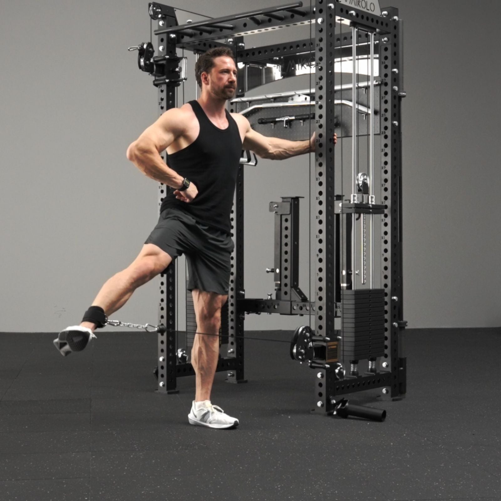 ANUBIS™-2.0 Elite Half Rack Functional Trainer With Dual Weight Stacks