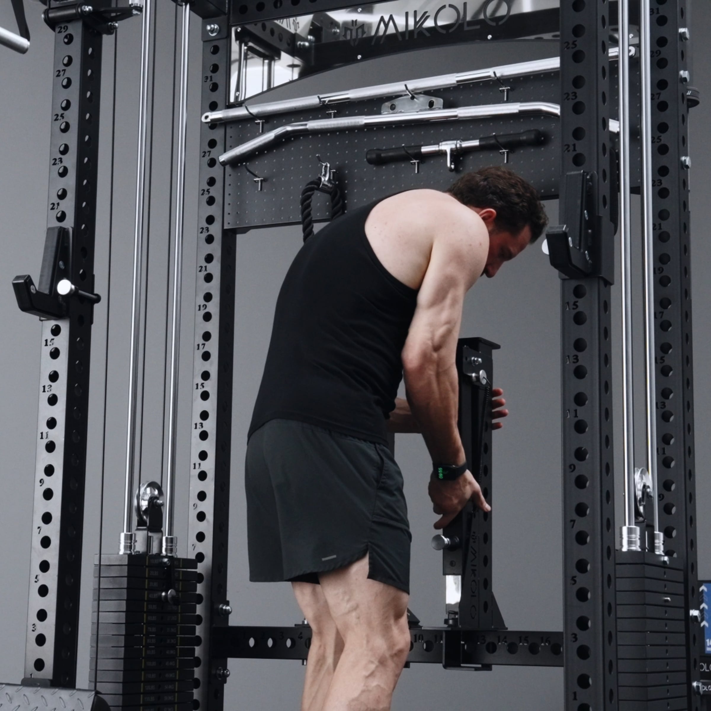 ANUBIS™-2.0 Elite Half Rack Functional Trainer With Dual Weight Stacks