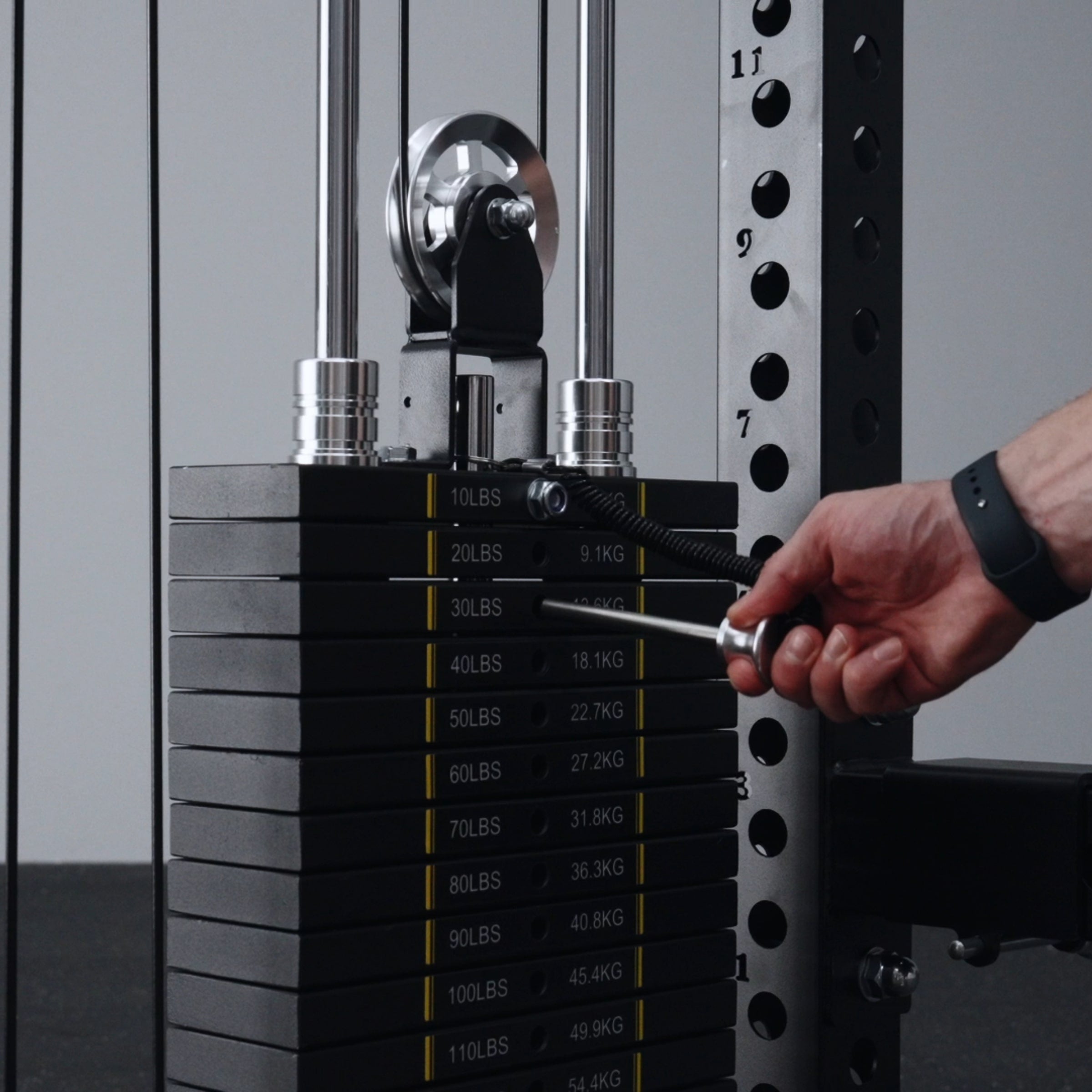 ANUBIS™-2.0 Elite Half Rack Functional Trainer With Dual Weight Stacks