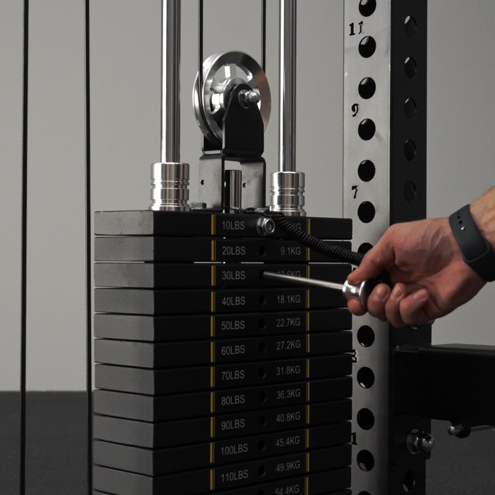 ANUBIS™-2.0 Elite Half Rack Functional Trainer With Dual Weight Stacks
