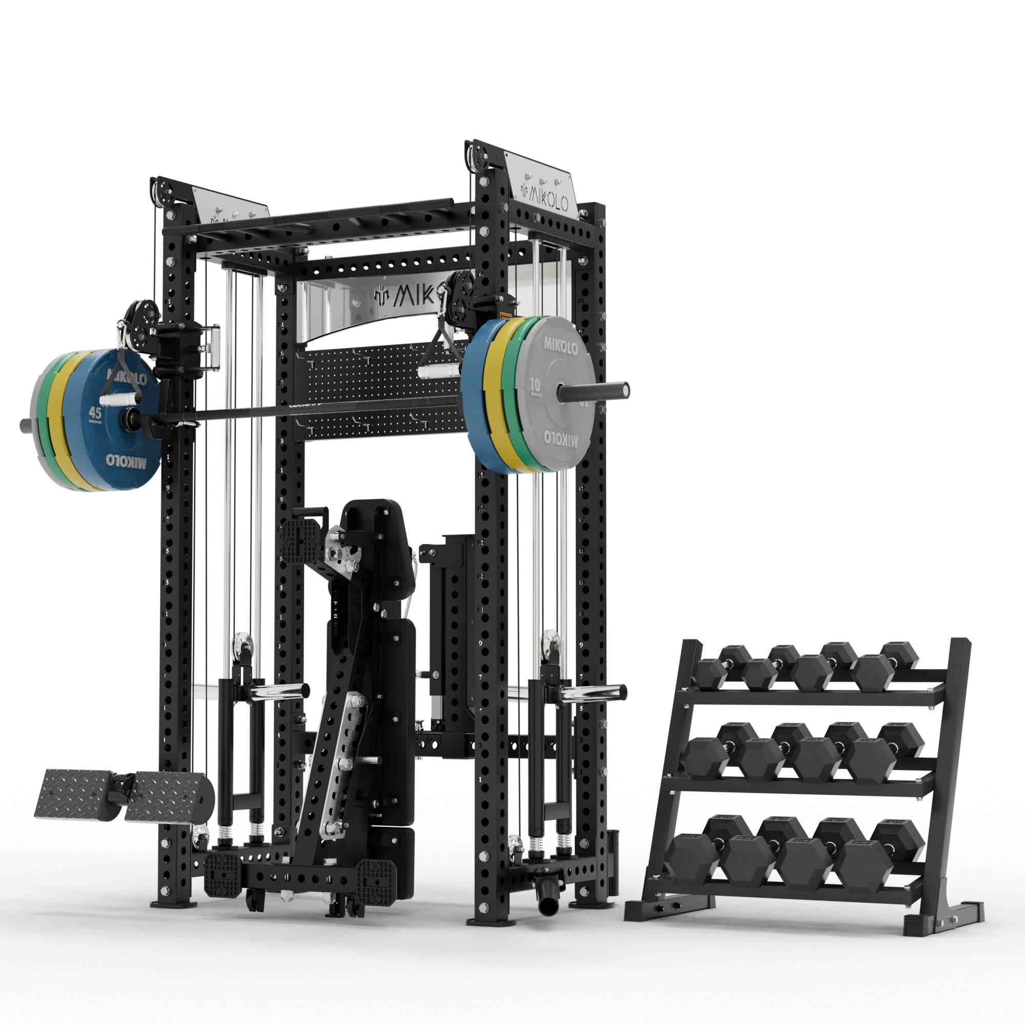 ANUBIS™-2.0 Standard Plate Loaded Half Rack Functional Trainer