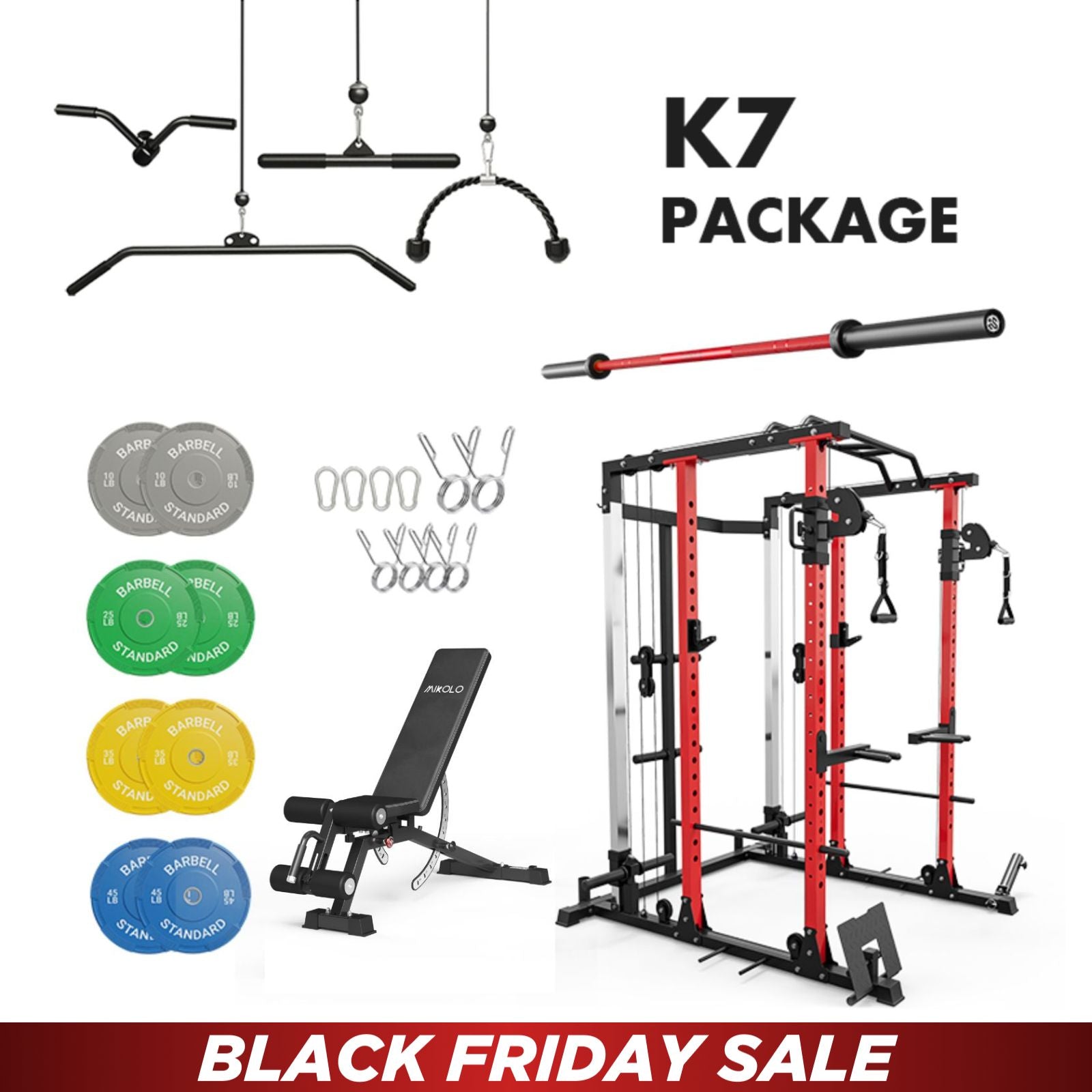 MIKOLO K7 Home Gym Package
