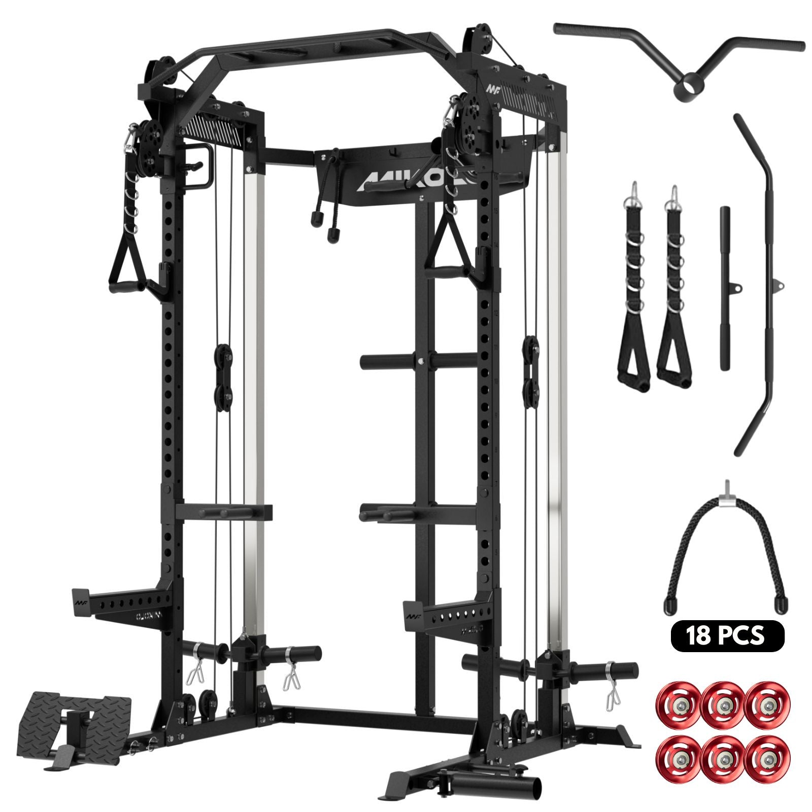 HR05 Ultra Half Rack Functional Trainer - MIKOLO