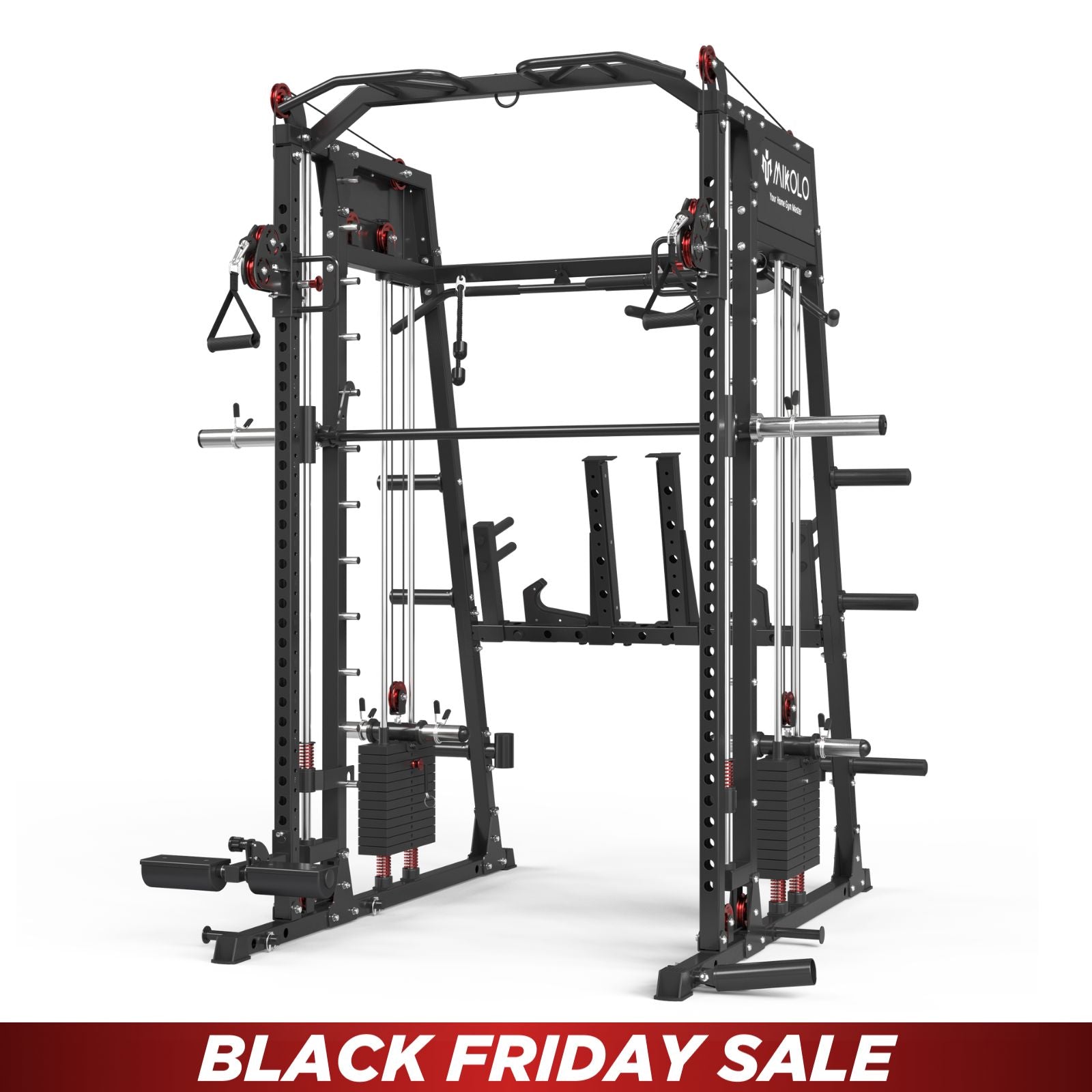 M4-2.0 Elite All-In-One Smith Machine Functional Trainer with Dual Weight Stacks (UPGRADED)