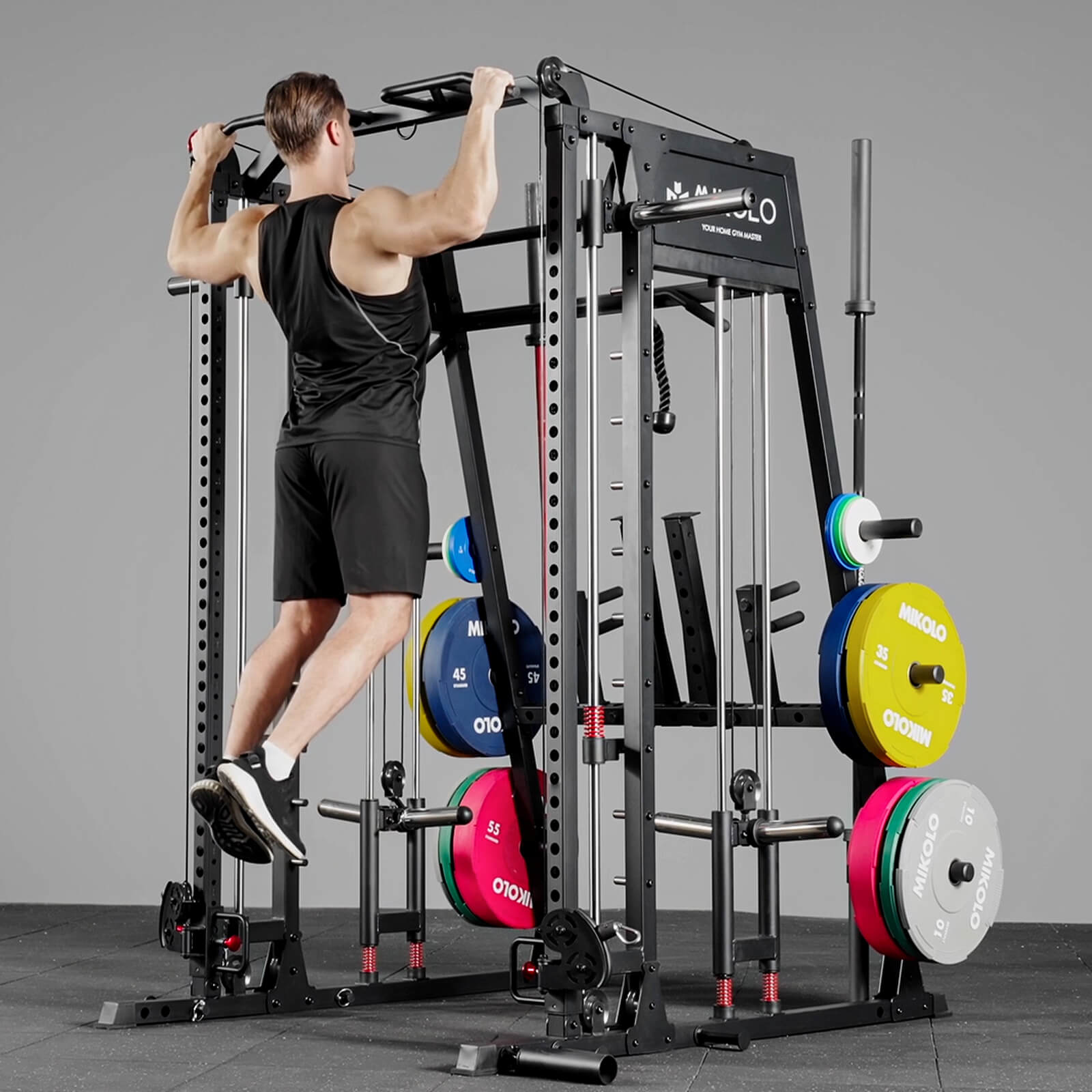 M4-2.0 Elite All-In-One Workout Smith Gym Machine with Dual Weight Stacks (UPGRADED)
