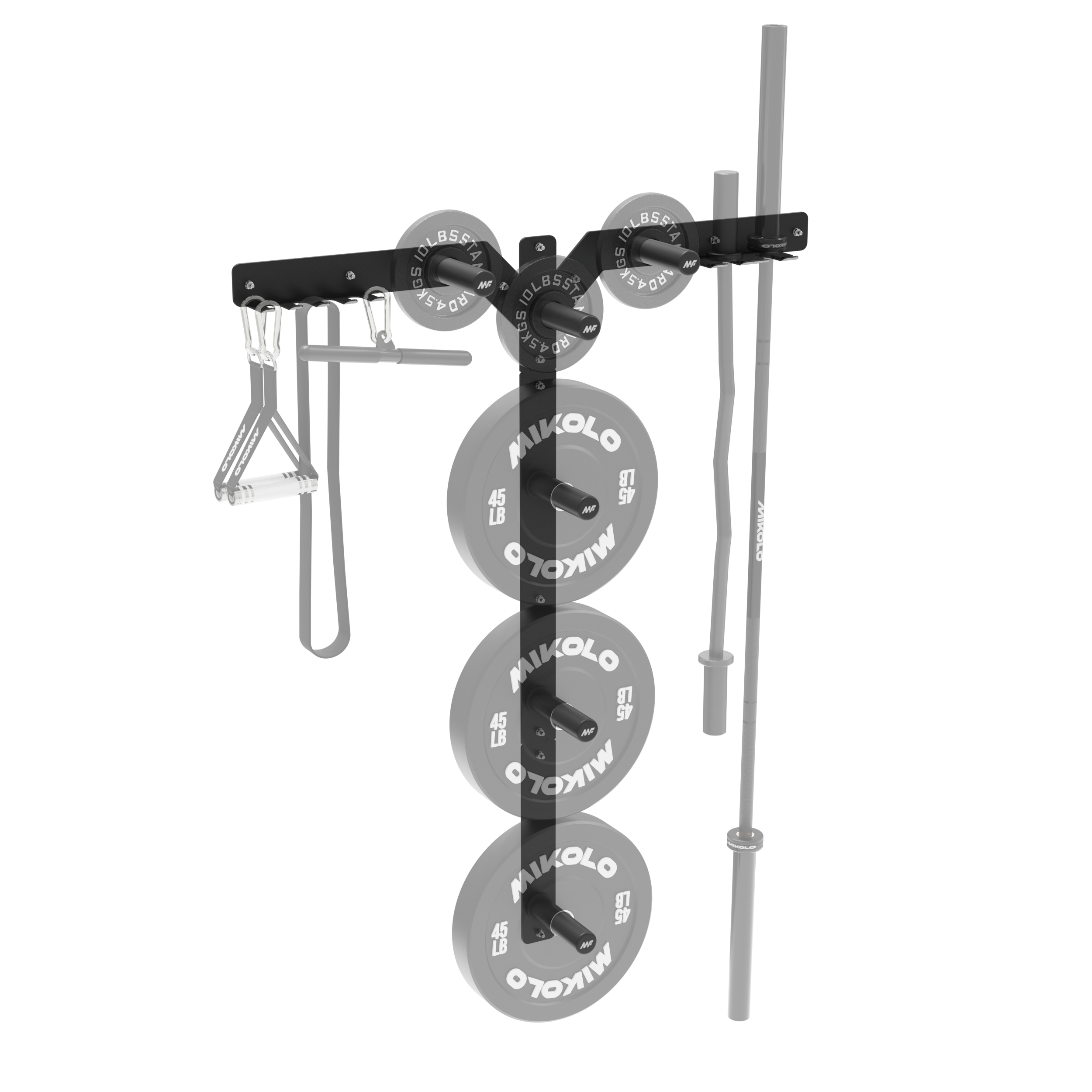 Multipurpose Wall Mounted Storage Rack